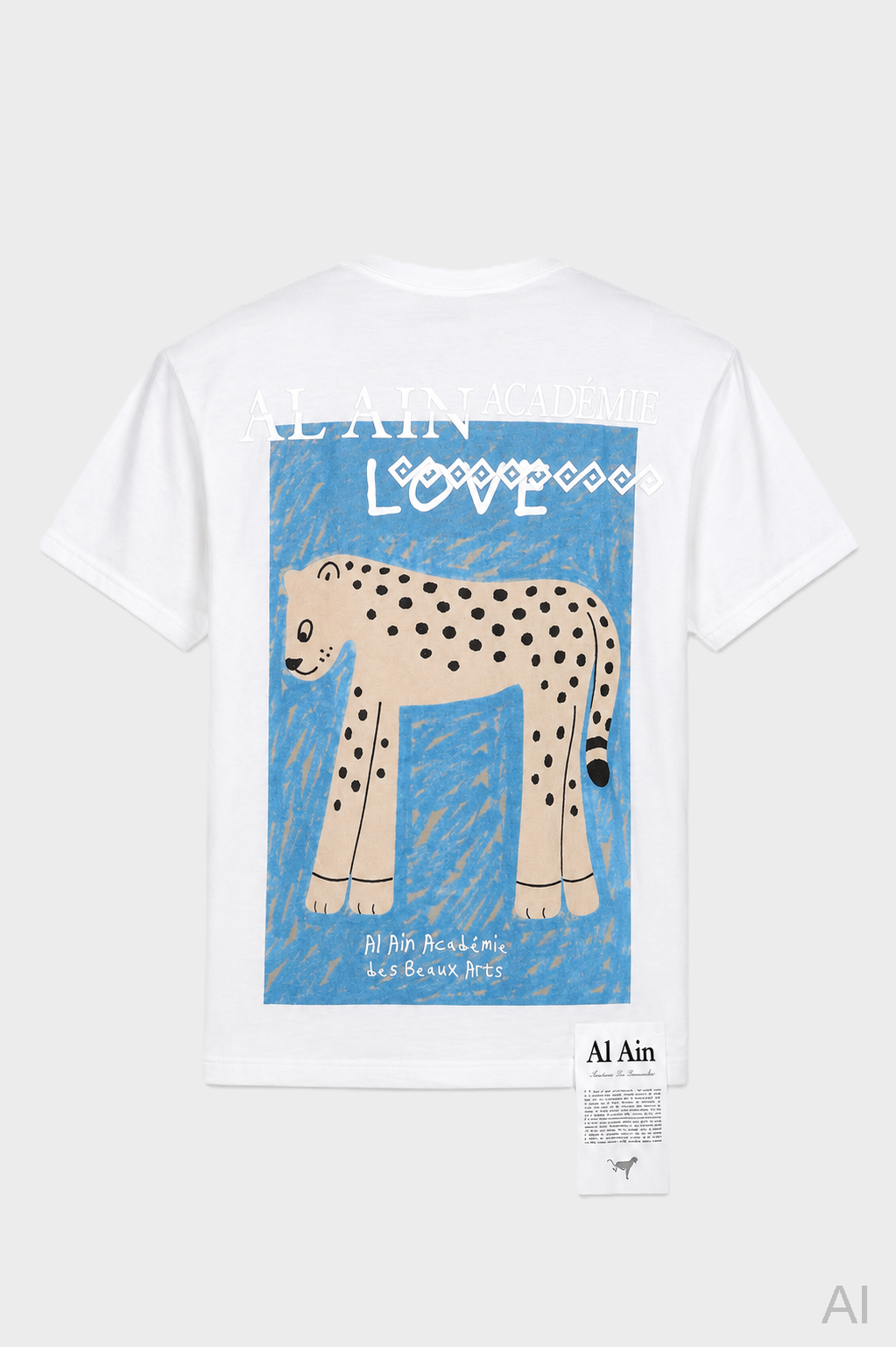 AL AIN Love Backprinted T-Shirt in White