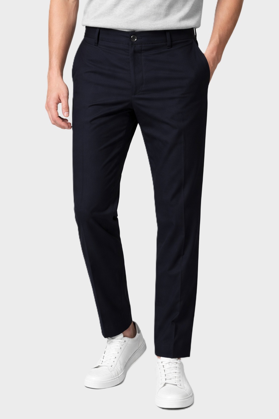 NINE:INTHE:MORNING Giove Piatto Slim Fit Pant in Navy