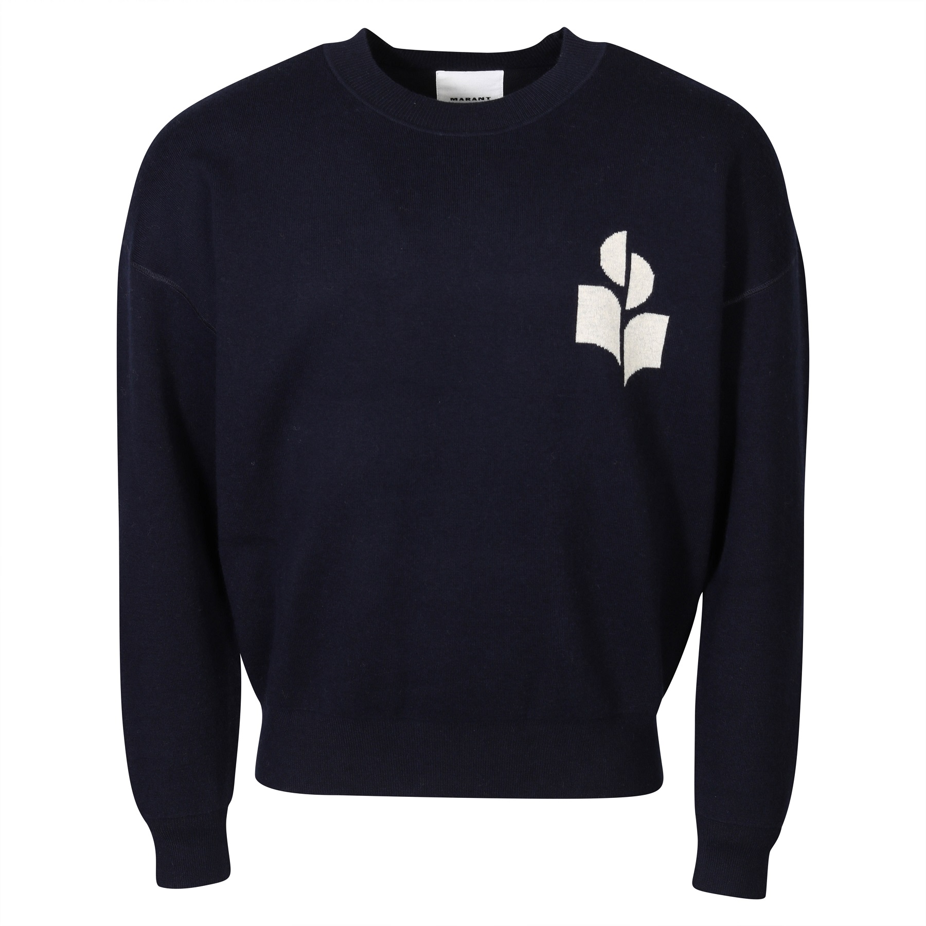 ISABEL MARANT Atley Cotton Knit Pullover in Midnight ISABEL MARANT Atley Cotton Knit Pullover in Midnight