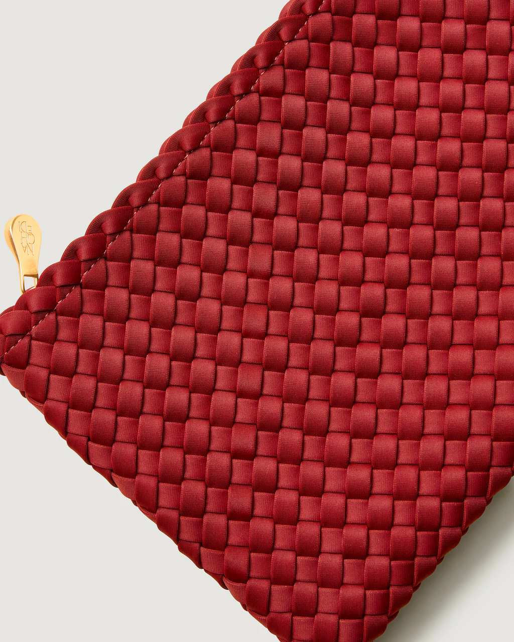 NAGHEDI Handwoven St. Barths Large Tote Bag in Rosso