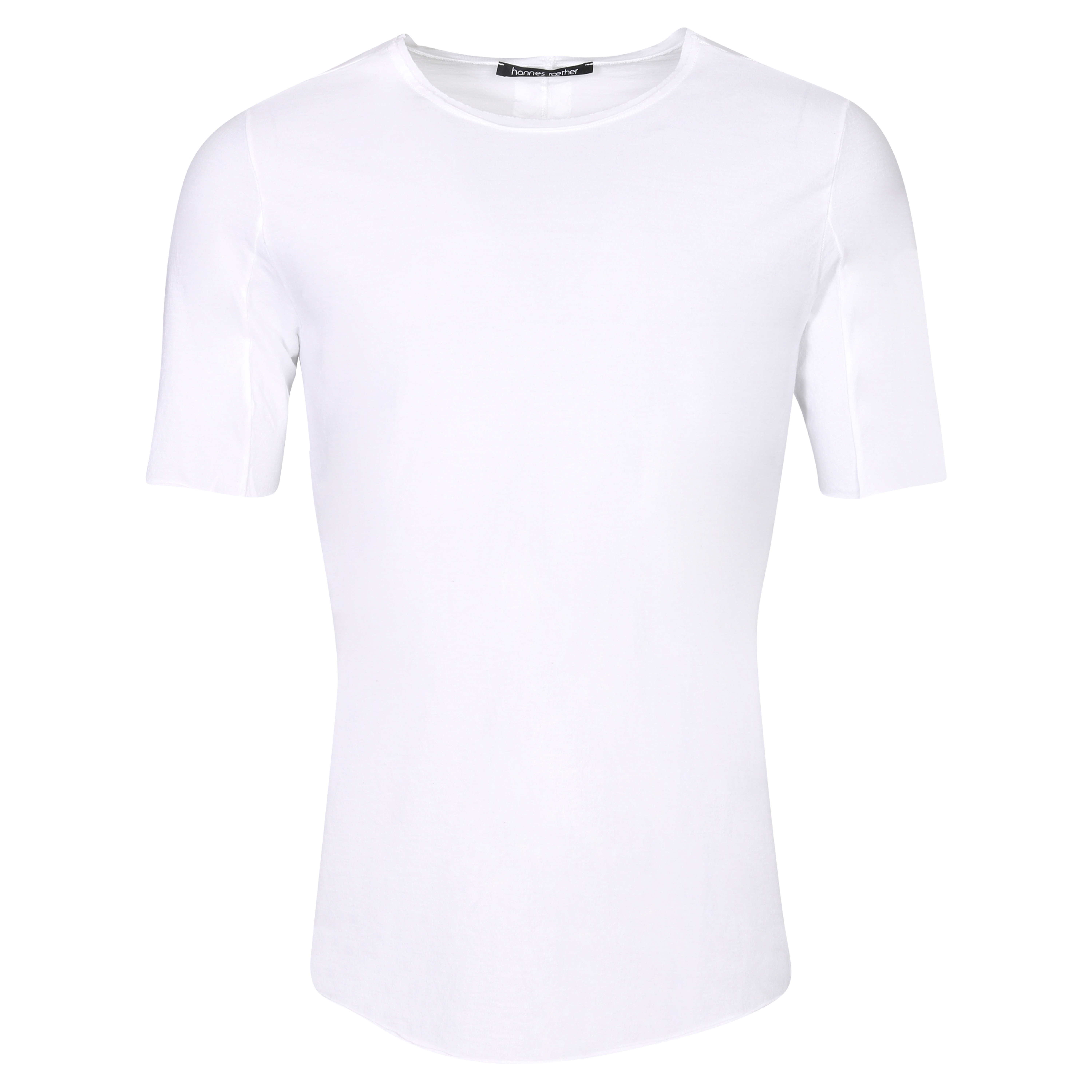 Hannes Roether Crewneck T-Shirt in White 3XL