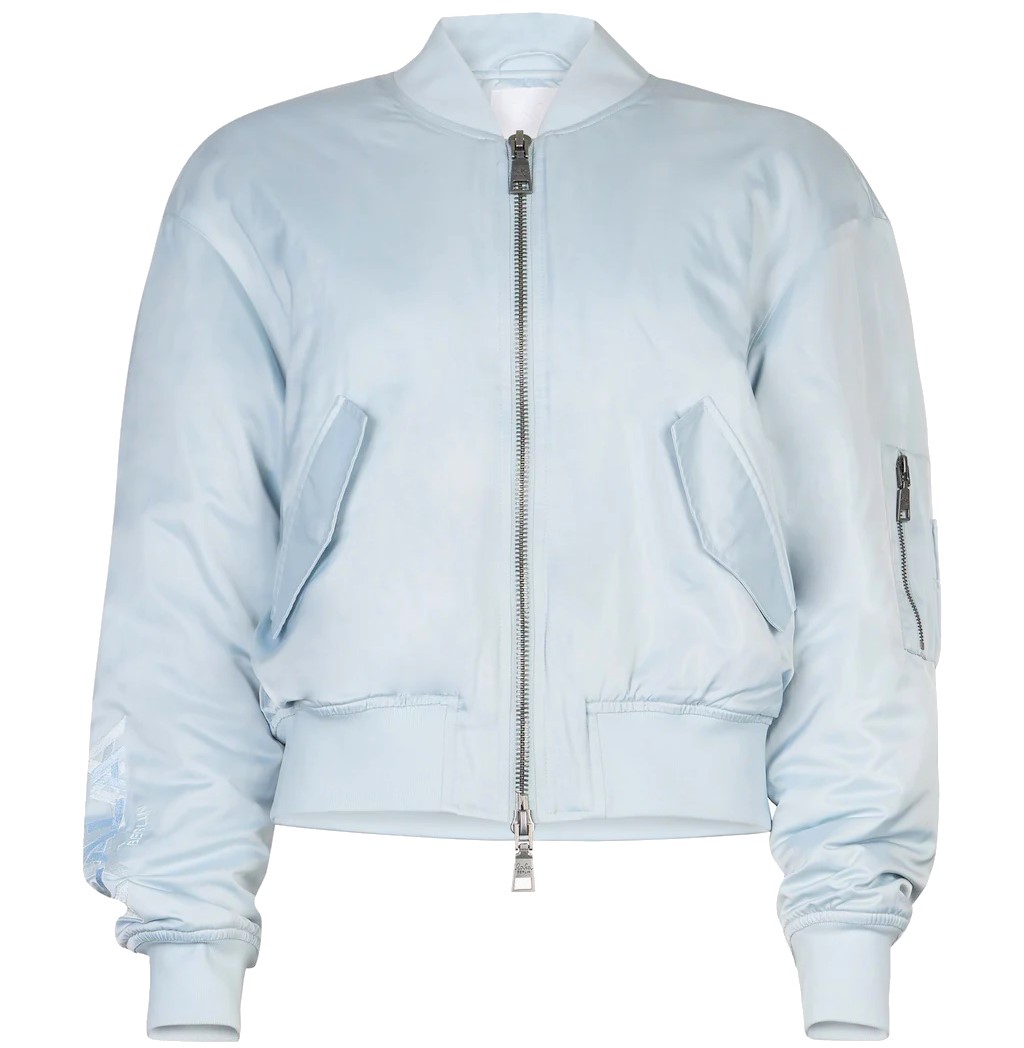 LALA BERLIN Bomber Jacket Jo in Sky XS