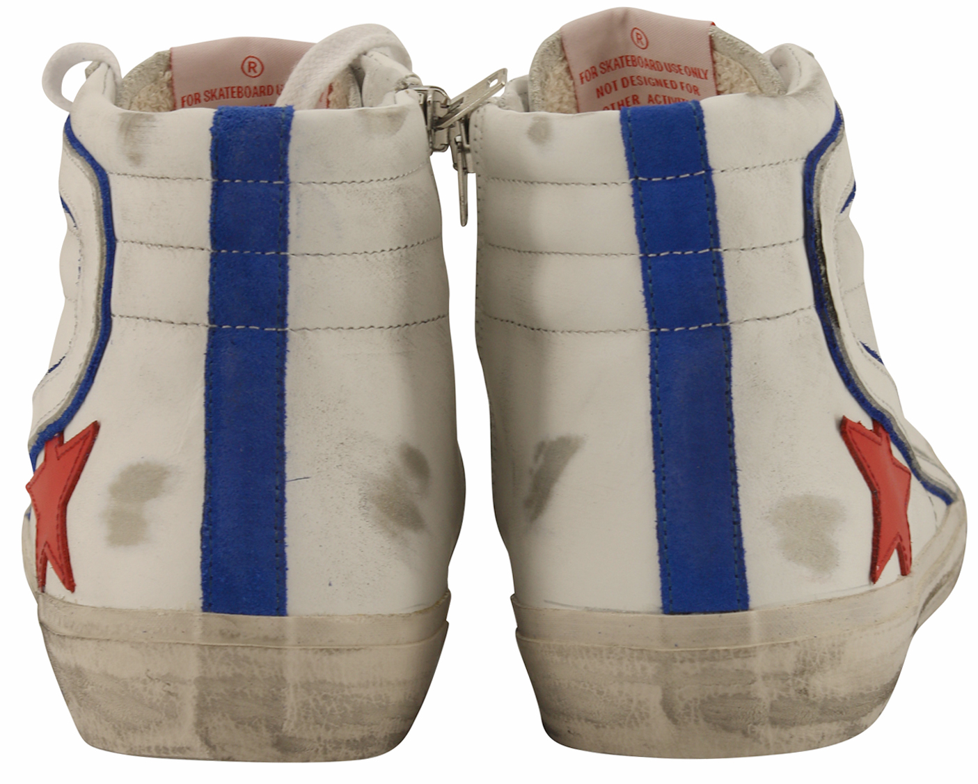 Golden Goose Sneaker Slide White Leather Cherry Star 40