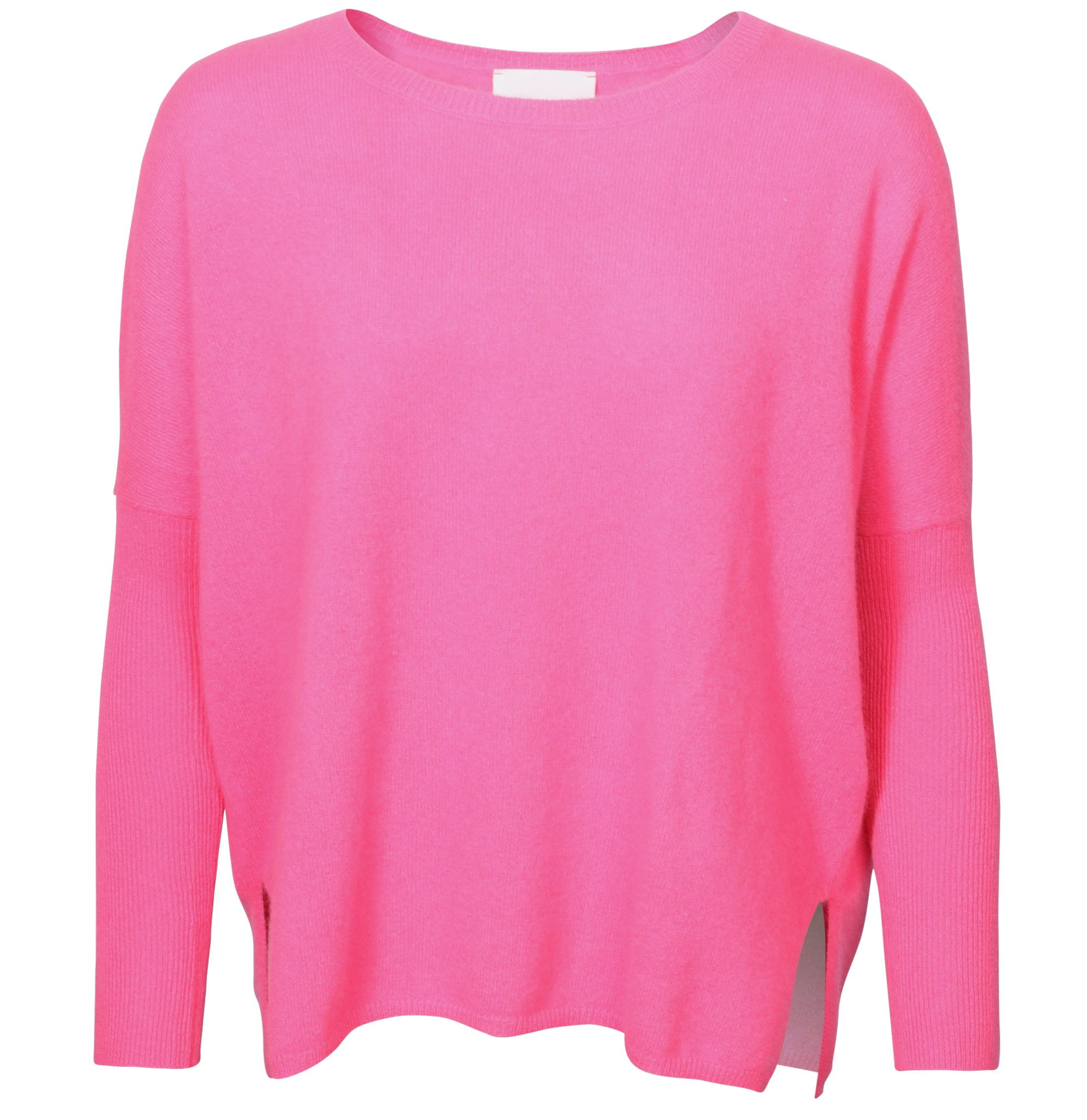 ABSOLUT CASHMERE Poncho Sweater Astrid in Fluo Pink M