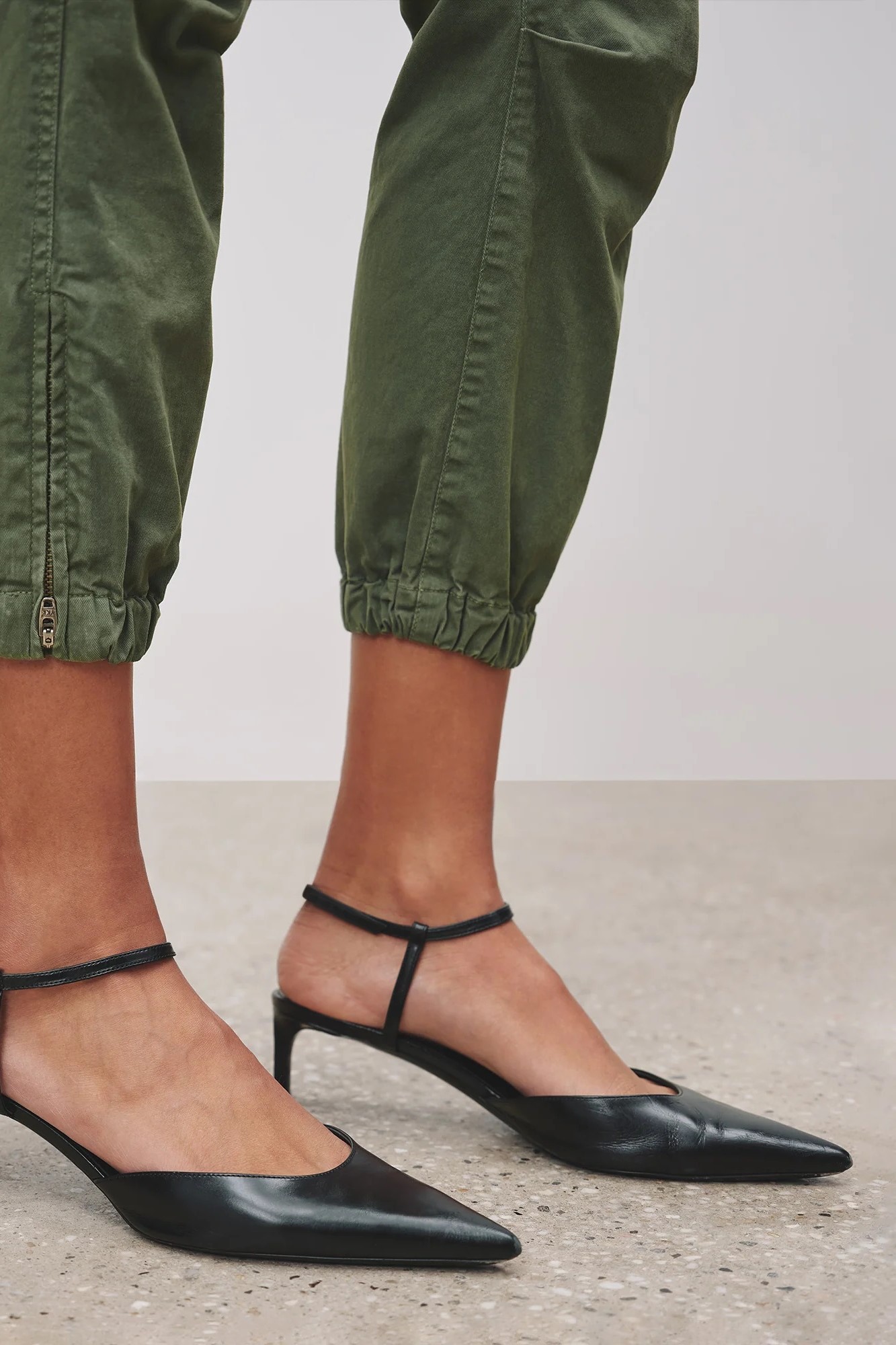 NILI LOTAN Cropped Military Pant in Camo