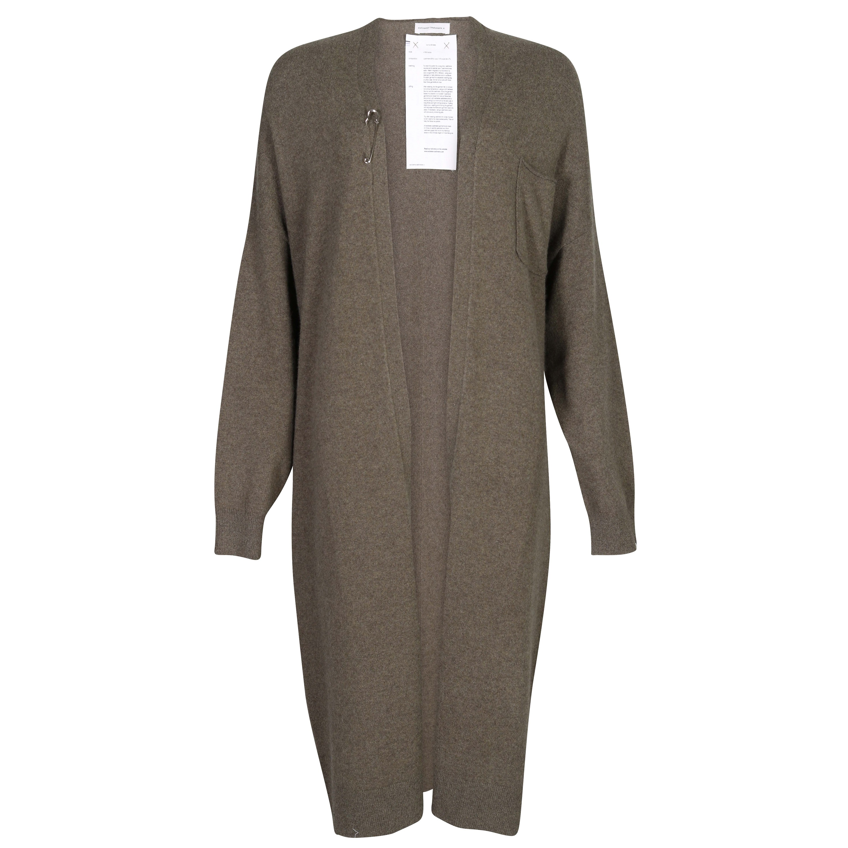 Extreme Cashmere Cardigan N°61 Koto in Olive