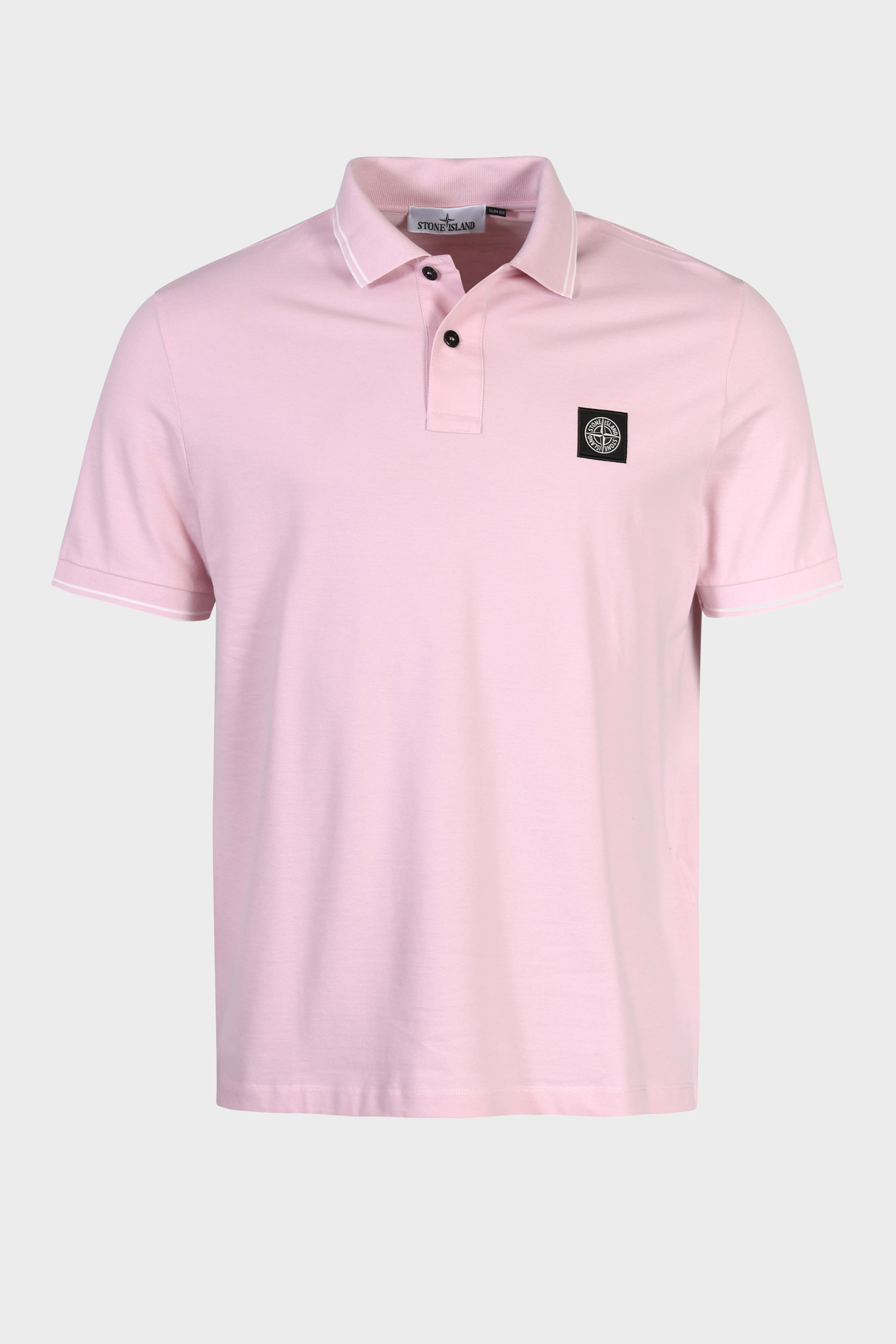 STONE ISLAND Slim Fit Polo Shirt in Light Pink M