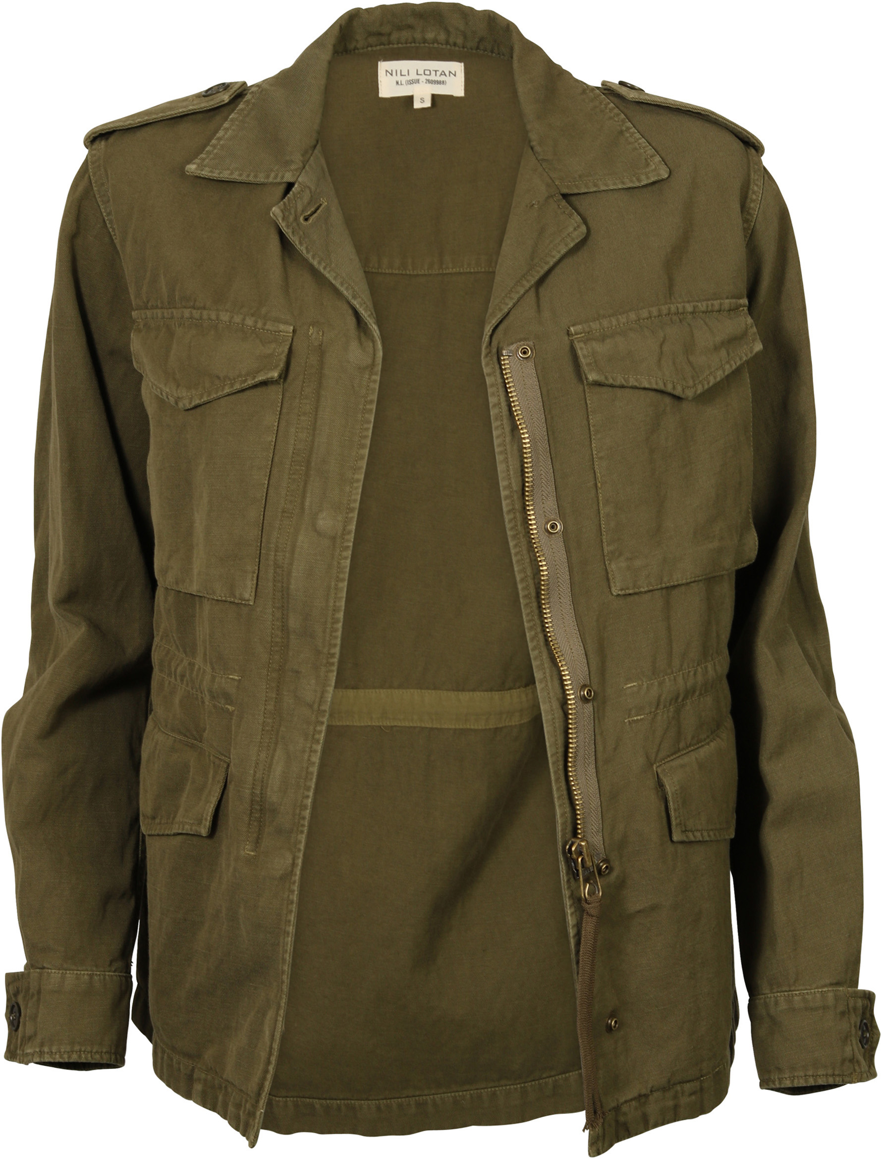 Nili Lotan Army Jacket Wren Olive S
