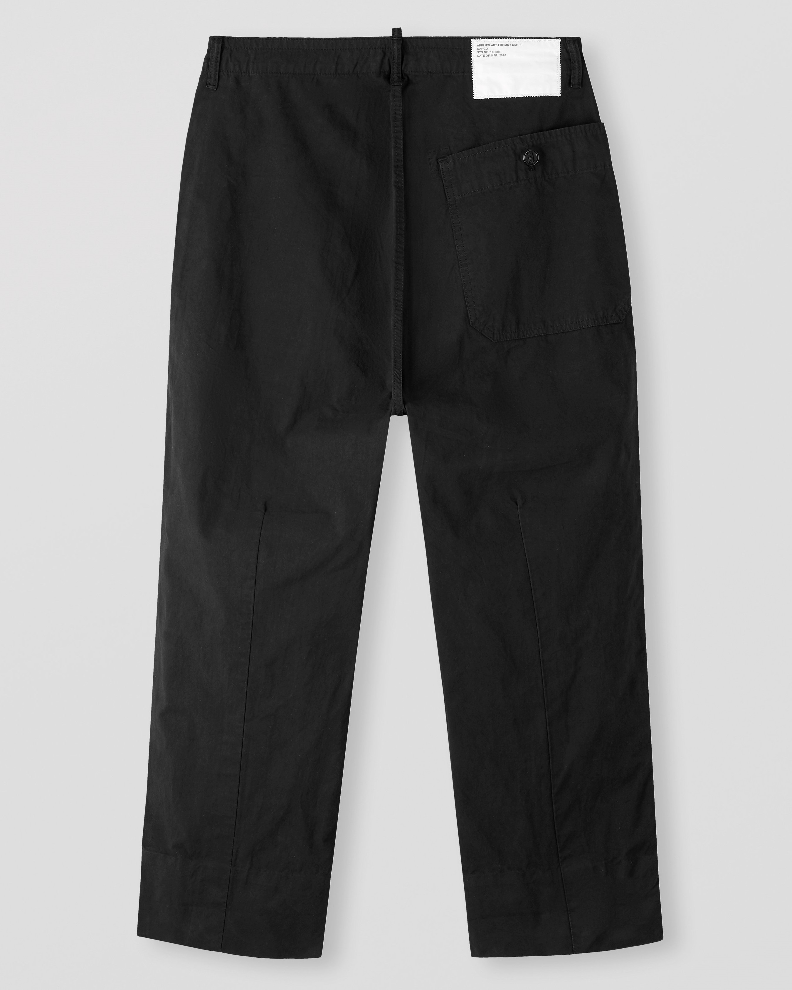 APPLIED ART FORMS Japanese Cargo Pant in Black S