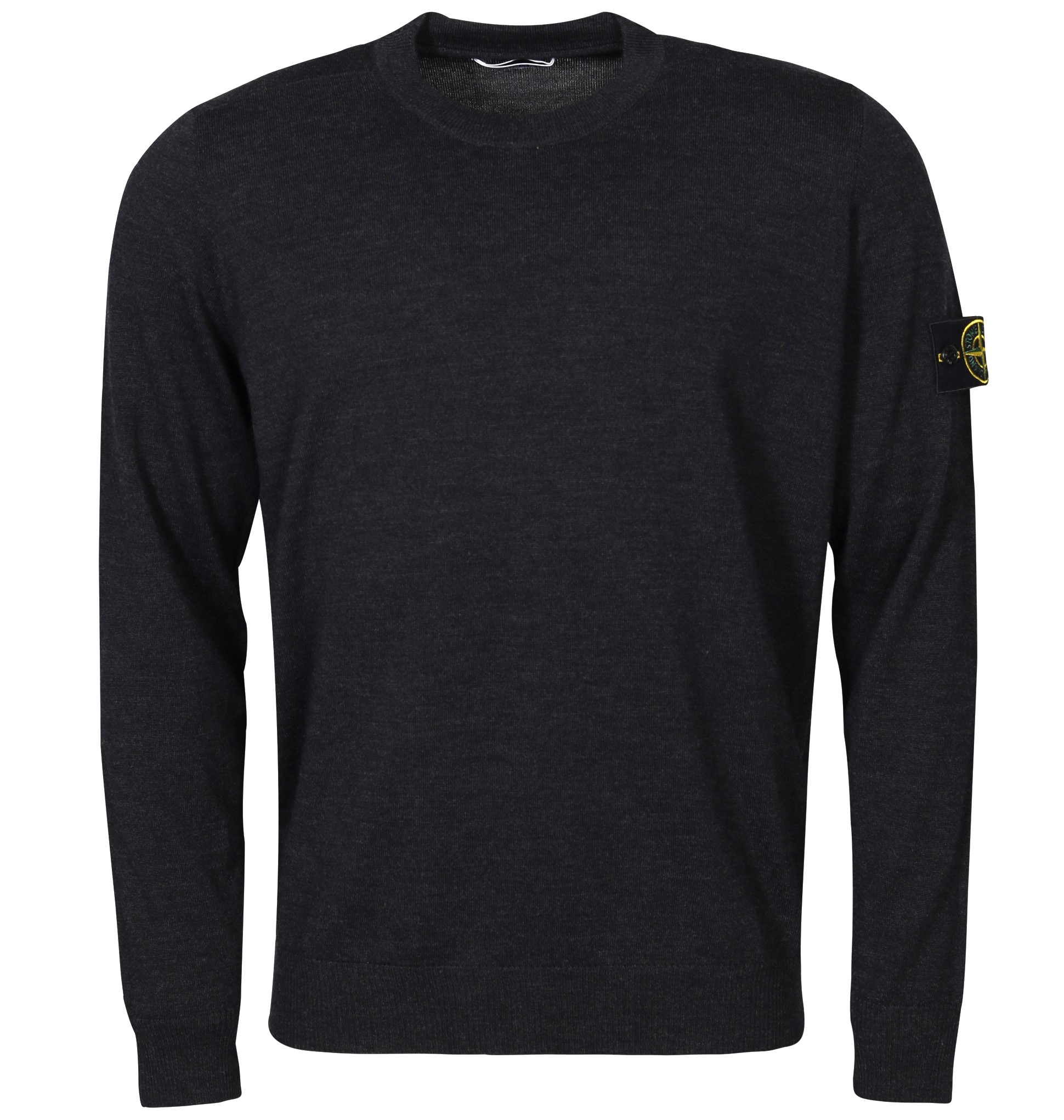 STONE ISLAND Knit Sweater in Dark Grey Melange