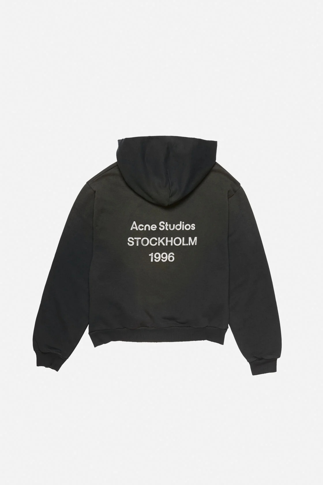 ACNE STUDIOS Backprinted Logo Hoodie in Black