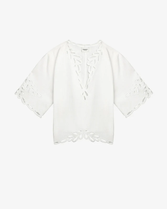 ISABEL MARANT ÉTOILE Shana Tunic in White ISABEL MARANT ÉTOILE Shana Tunic in White