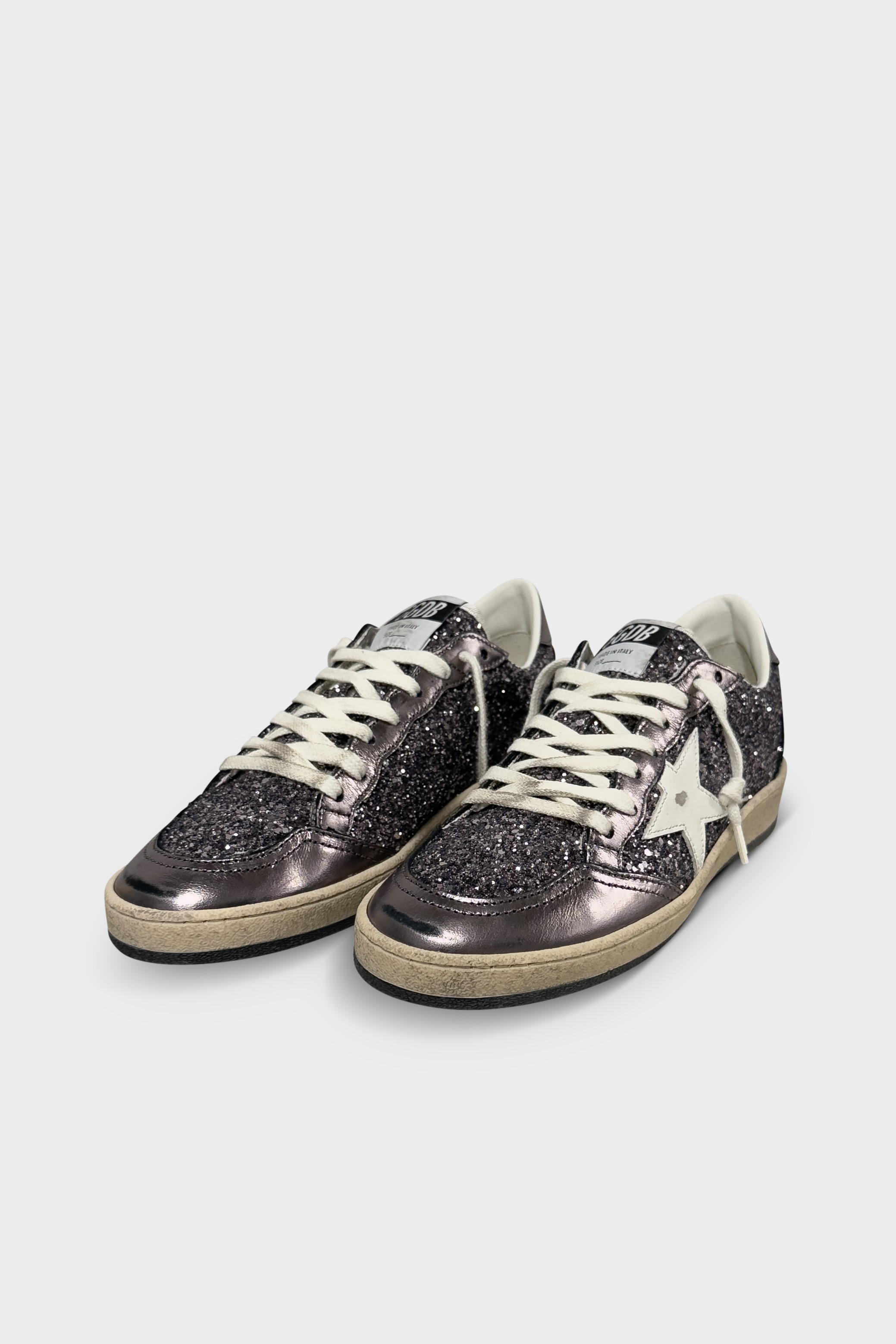 GOLDEN GOOSE Ballstar Purple Glitter