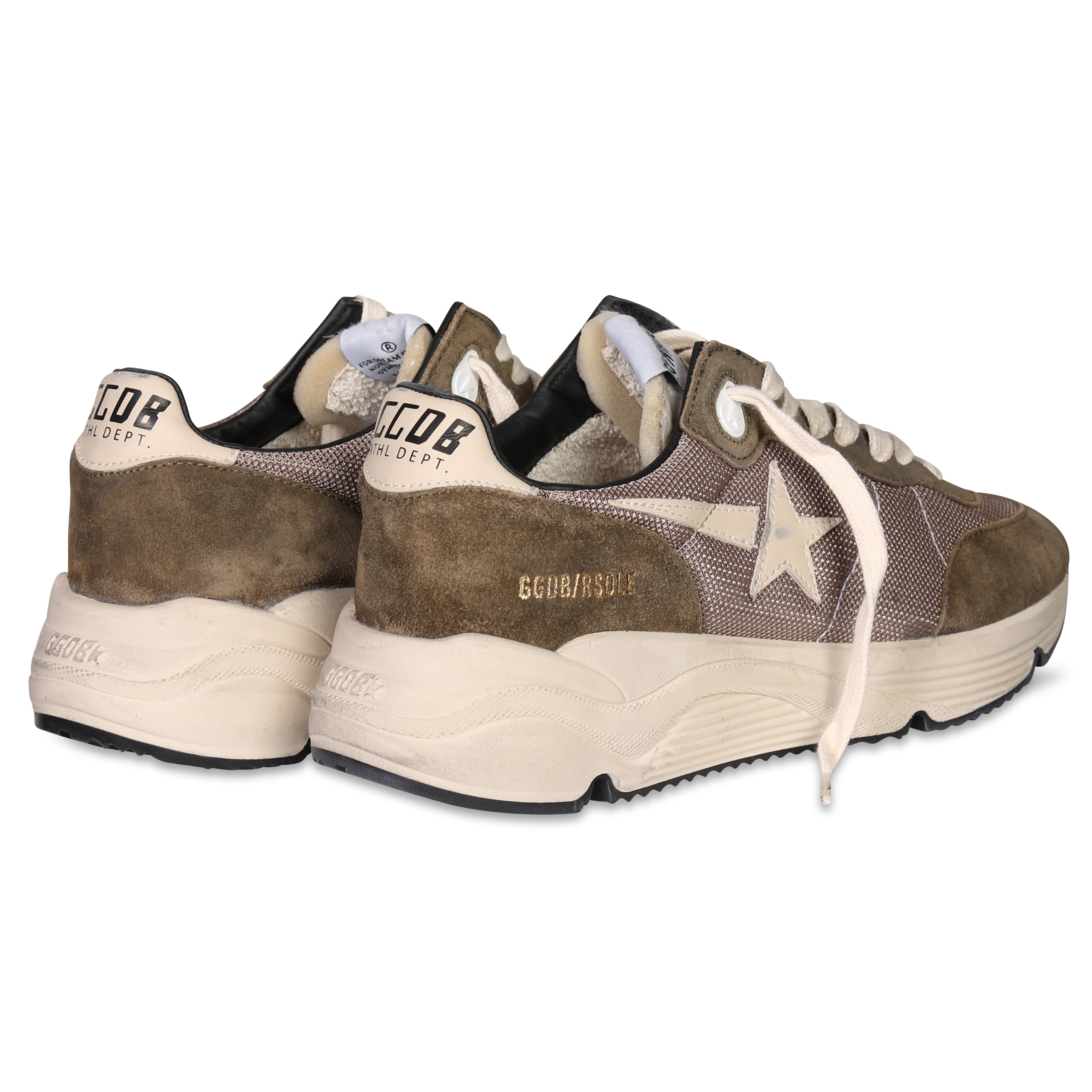 Golden Goose Sneaker Running in Olive/Cream 40