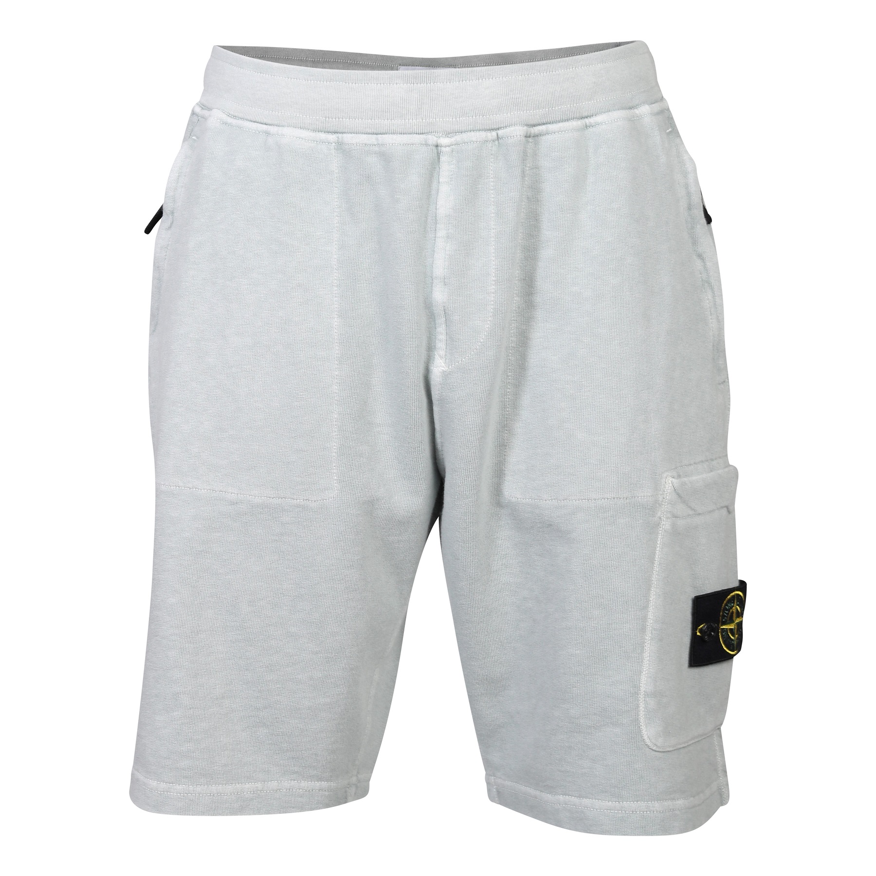 STONE ISLAND Light Sweat Short in Washed Sky Blue S