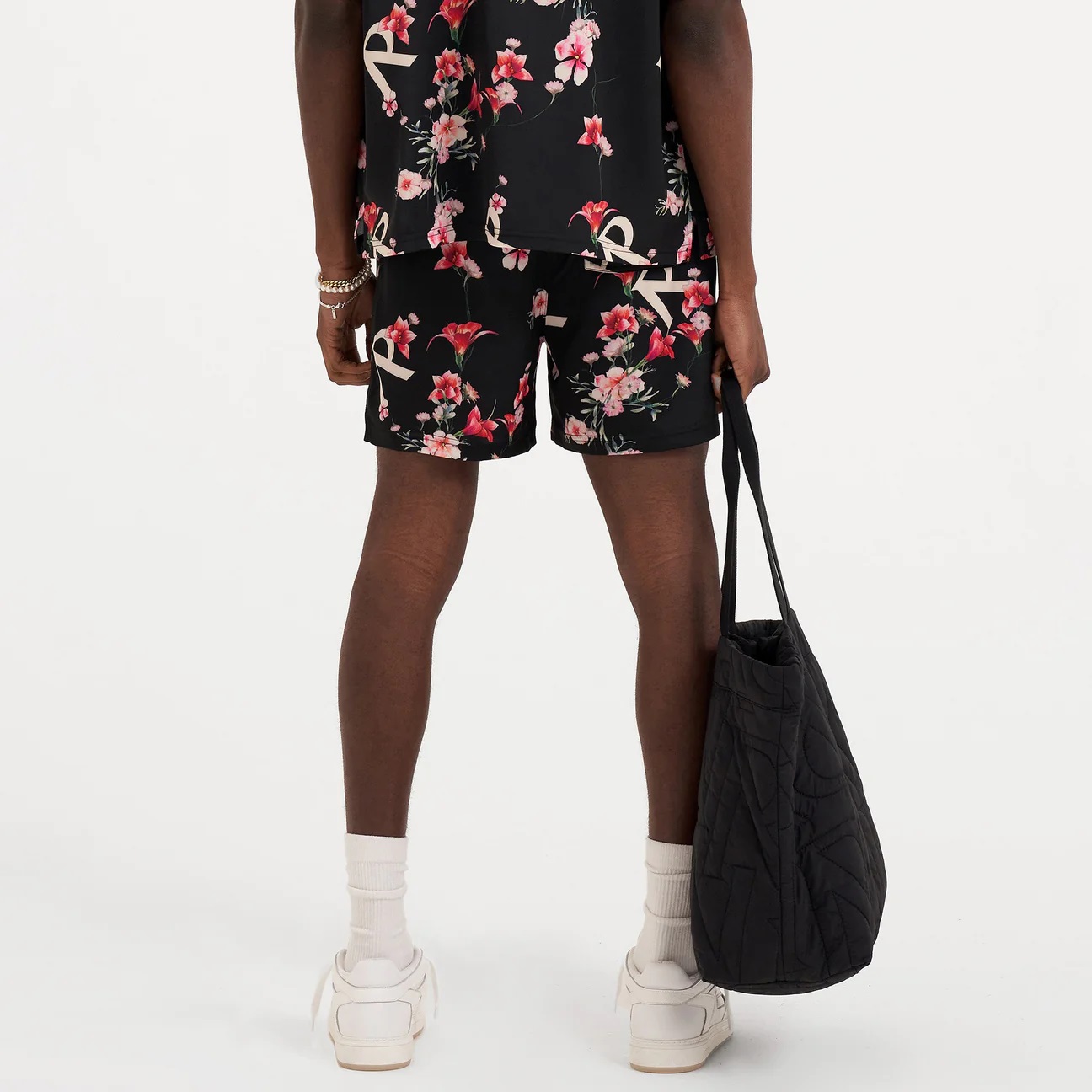 REPRESENT Floral Shorts in Black S