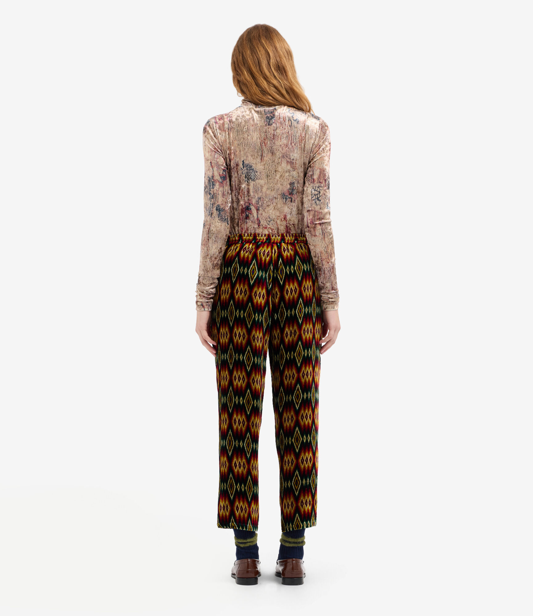 PIERRE-LOUIS MASCIA Short Velvet Pant Multicolor