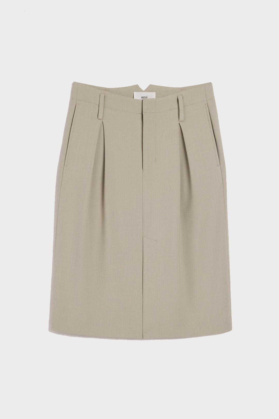 AMI PARIS Pencil Skirt in Light Taupe FR38 / DE36