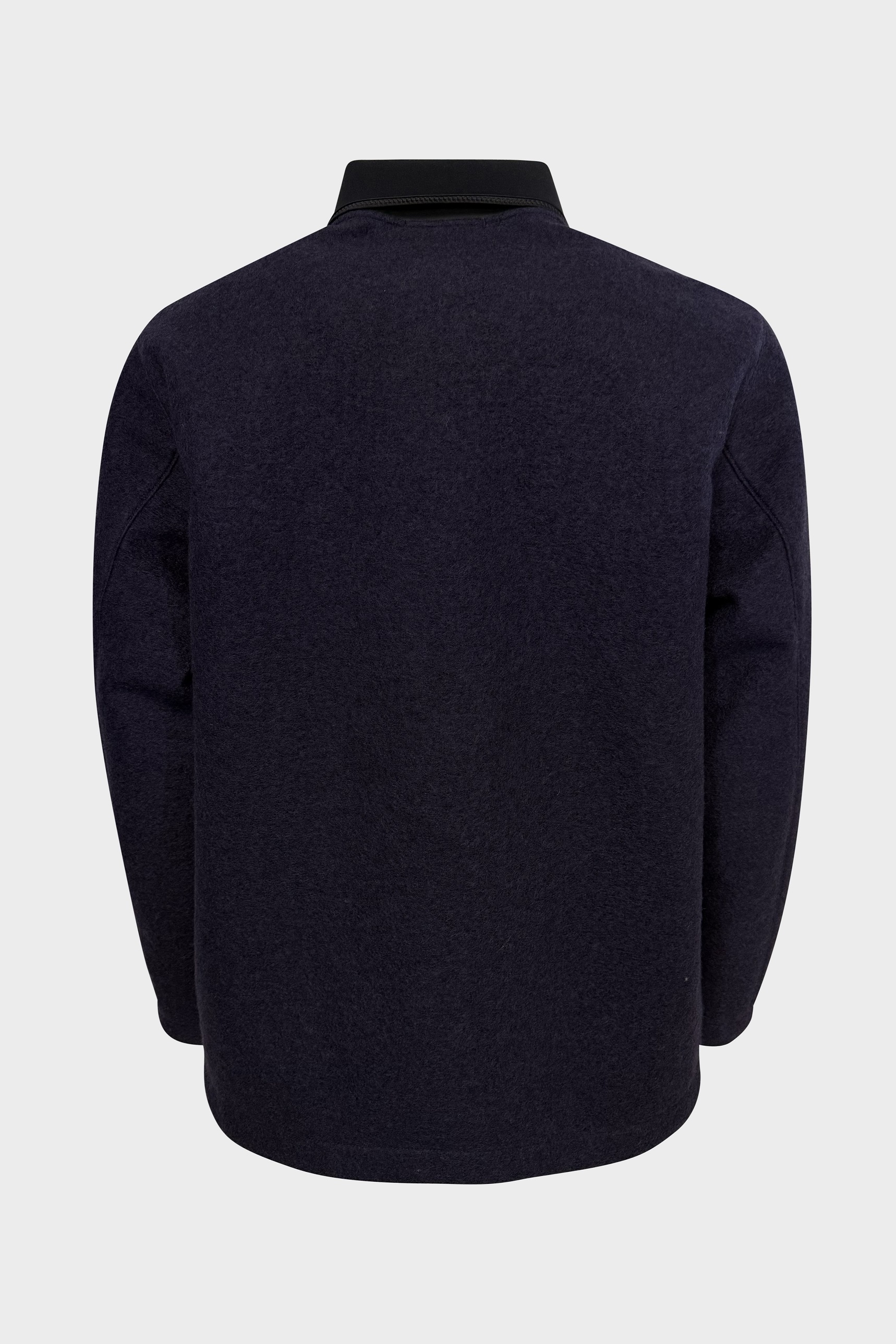 STONE ISLAND MARINA Wool Jacket in Dark Purple