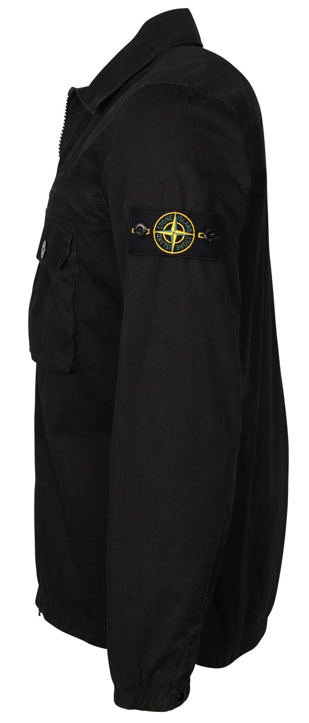 Stone Island Washed Cotton Overshirt Black M