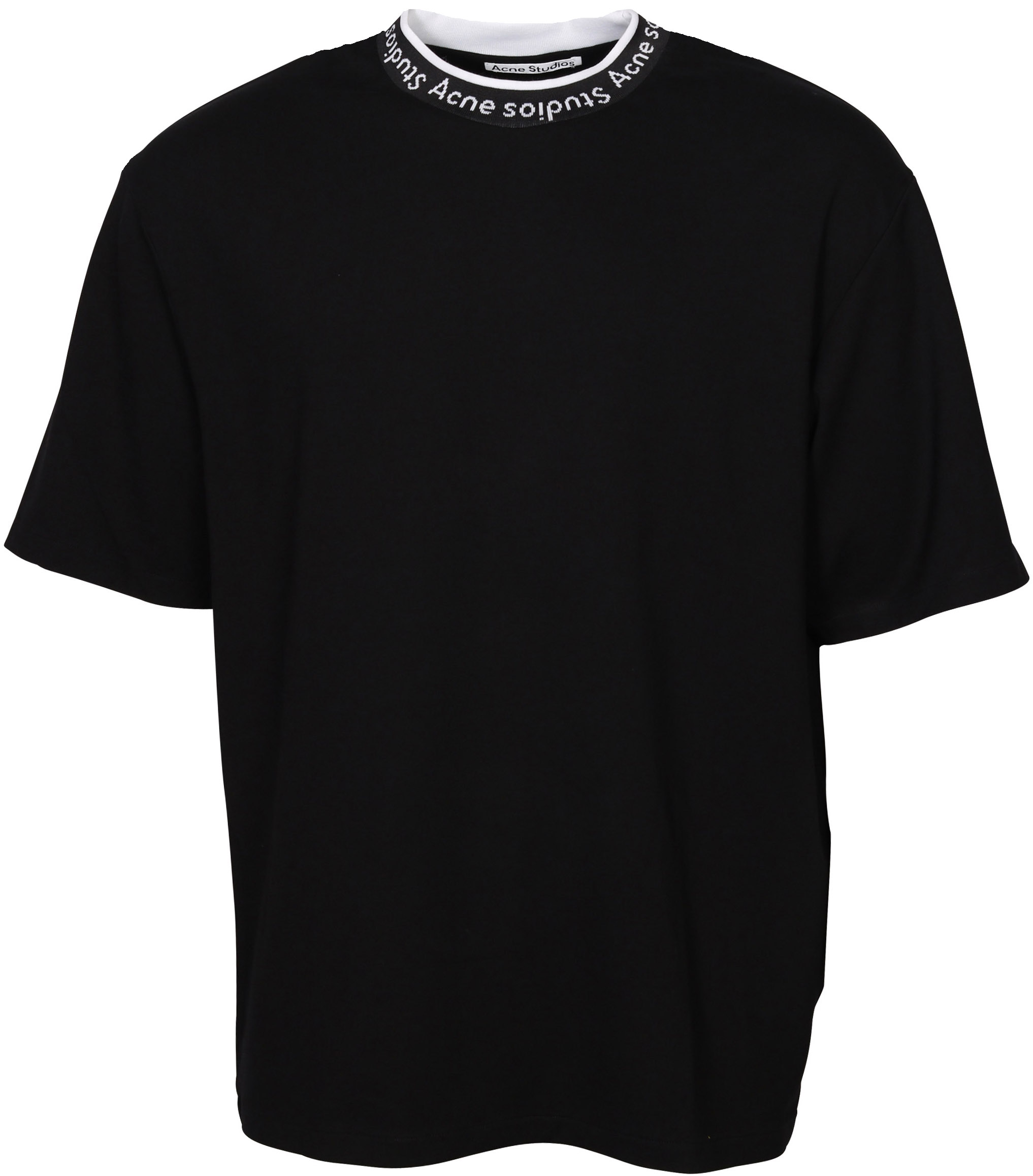 Acne Studios T-Shirt Extorr Logo Rib Black