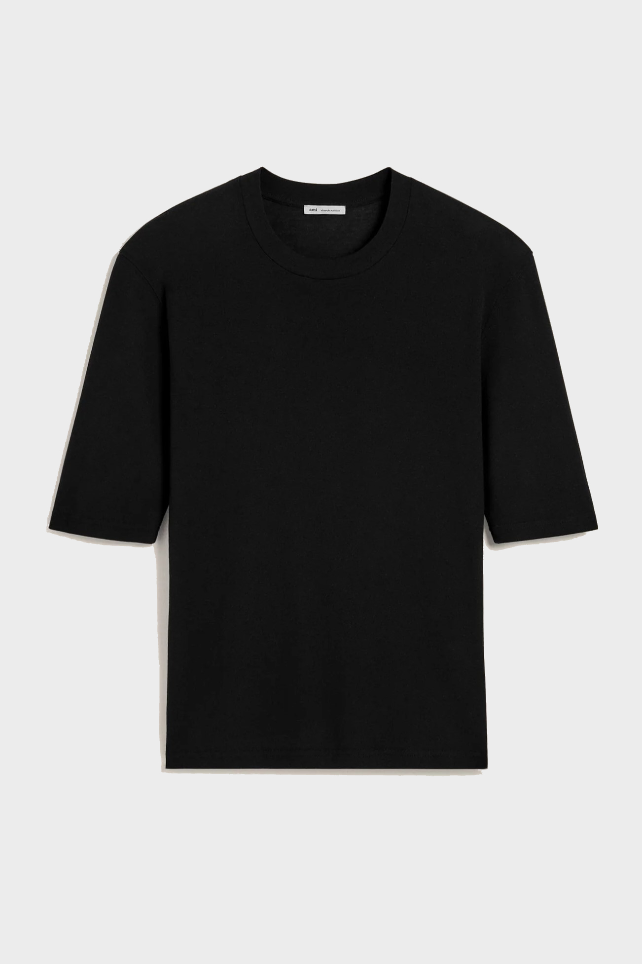 AMI PARIS Light Cotton T-Shirt in Black AMI PARIS Light Cotton T-Shirt in Black