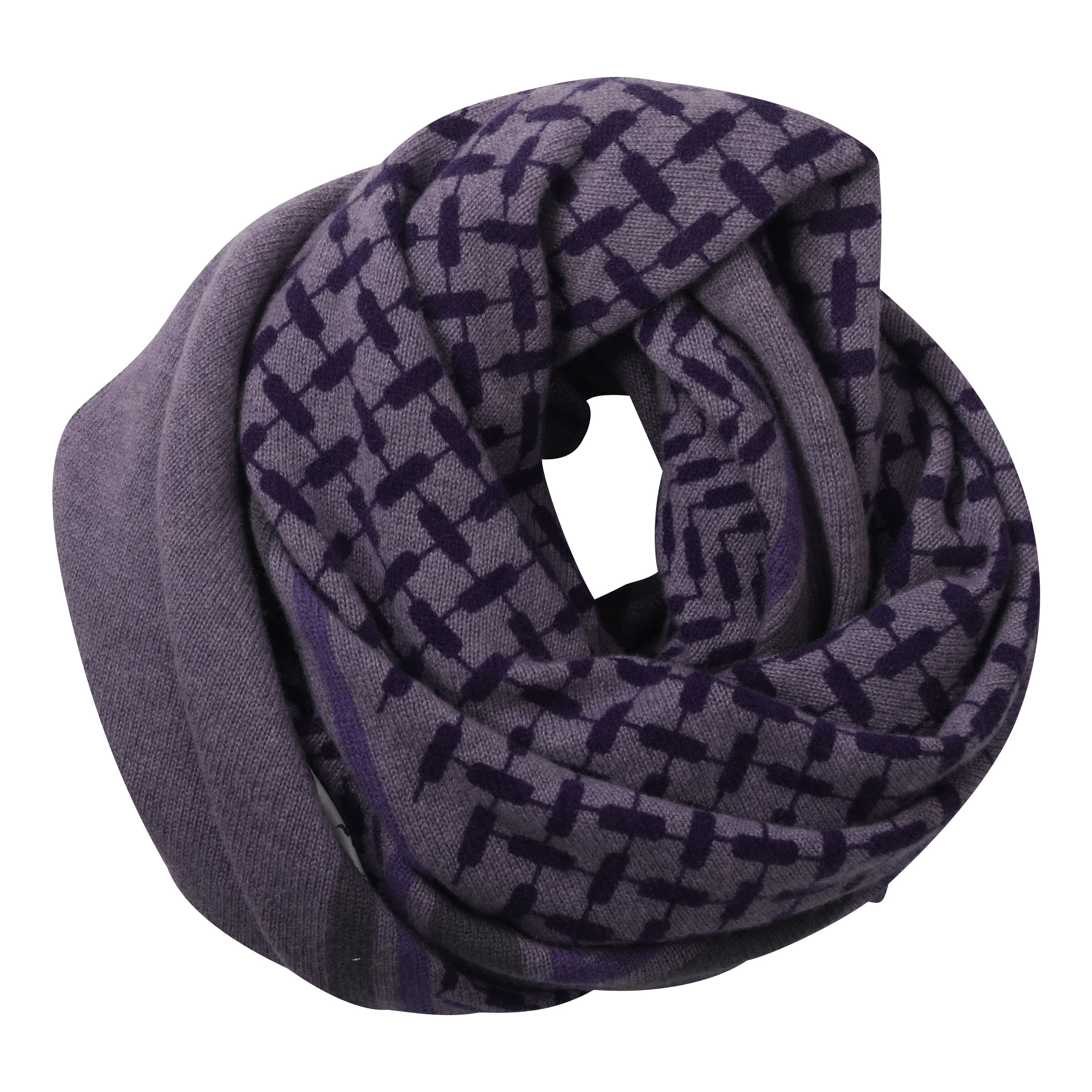 Lala Berlin Cashmere Scarf Large Triangle Purple