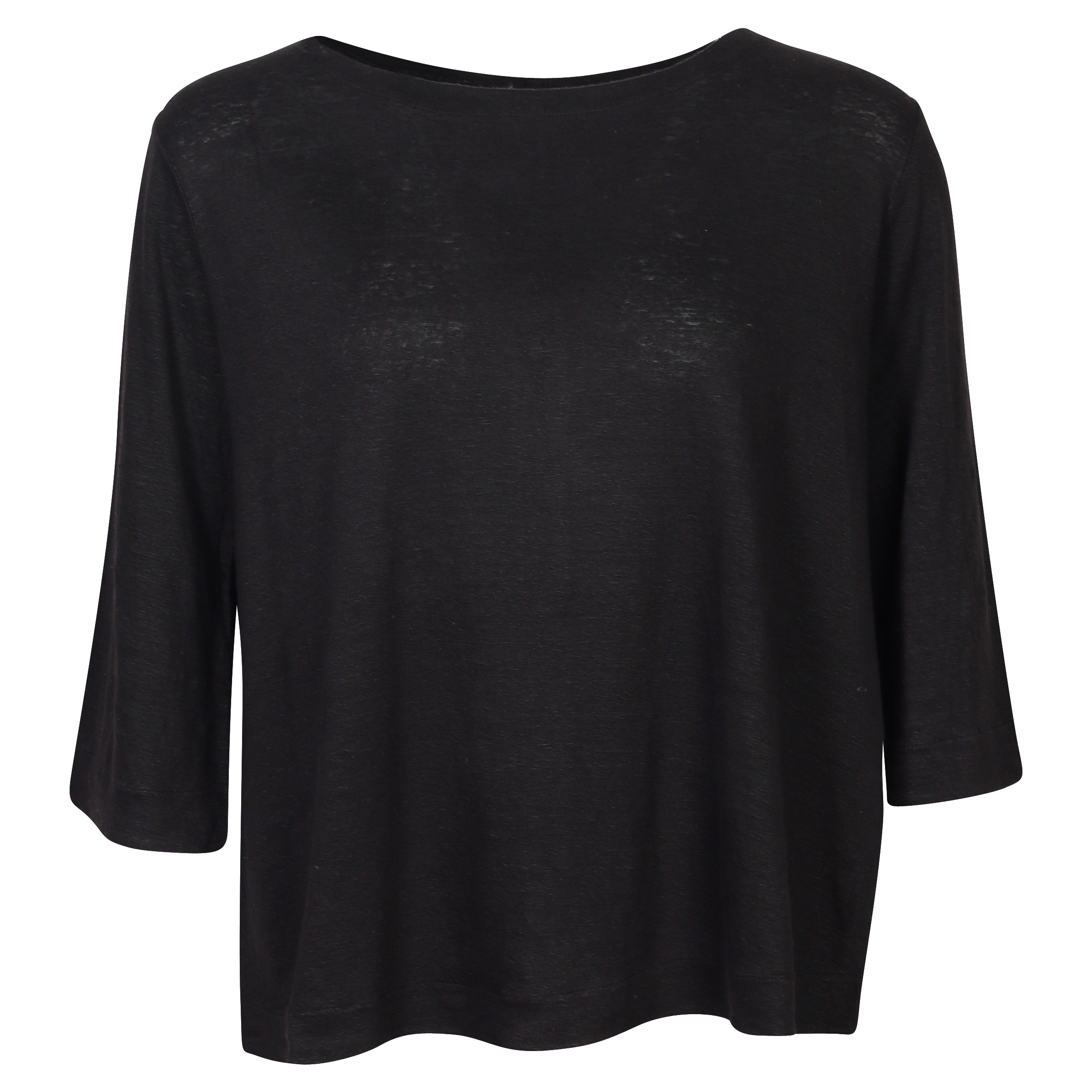 Transit Par Such T-Shirt Black Buttoned On The Back