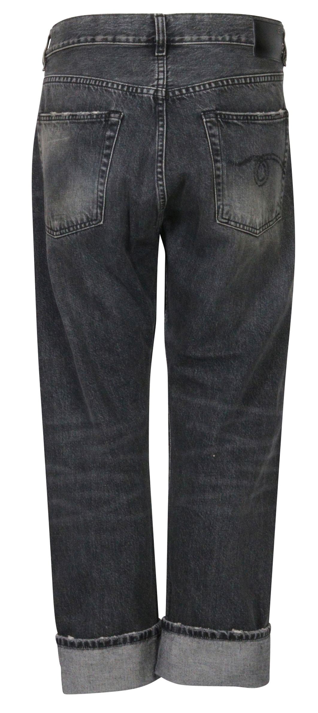 R13 Cross Over Jeans Leyton Washed Black
