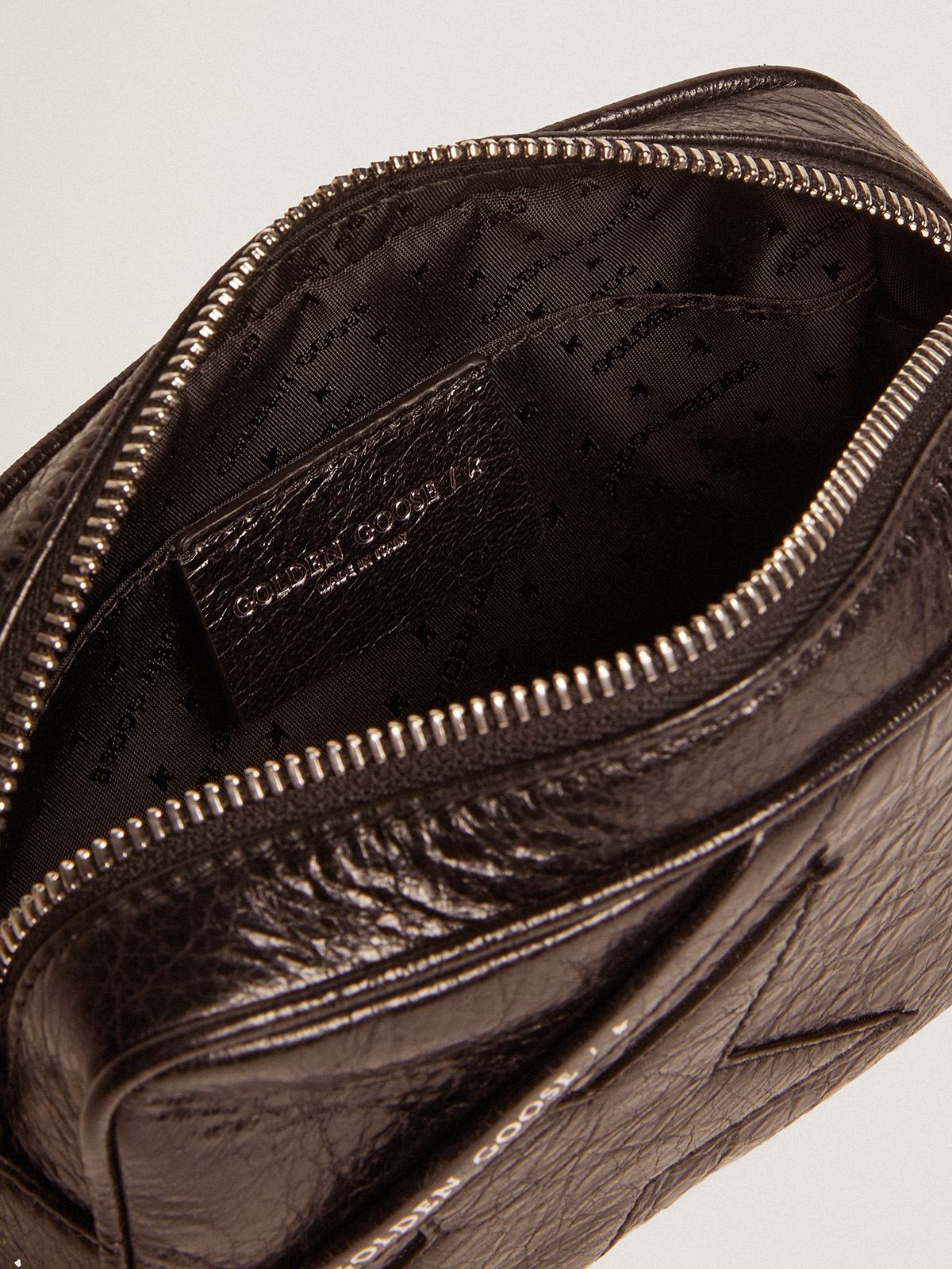 Golden Goose Mini Star Bag Wrinkled in Black