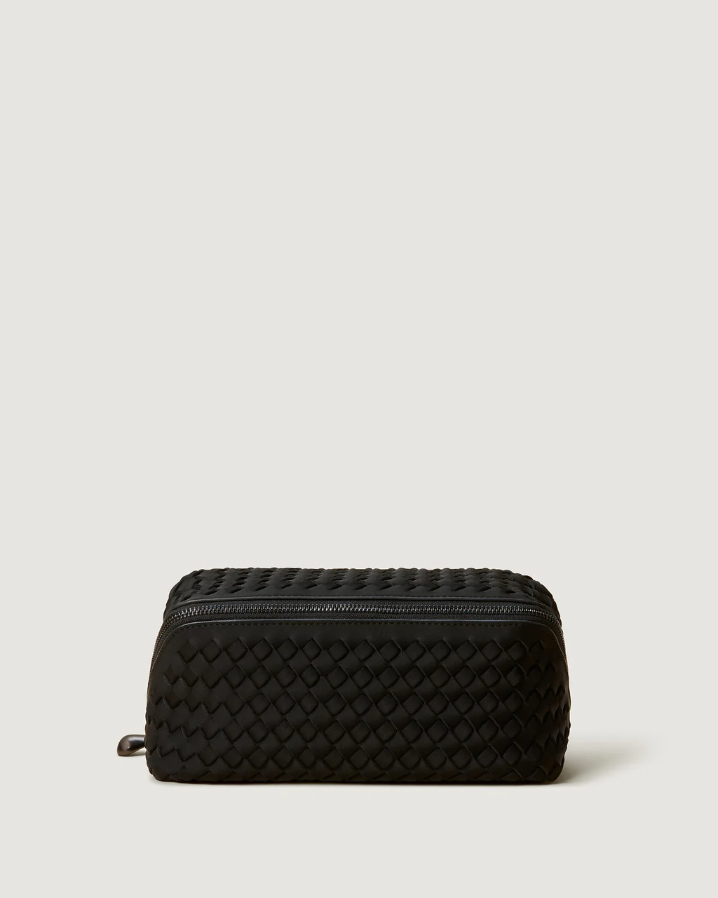 NAGHEDI Handwoven Caravan Medium Cosmetic Case in Onyx