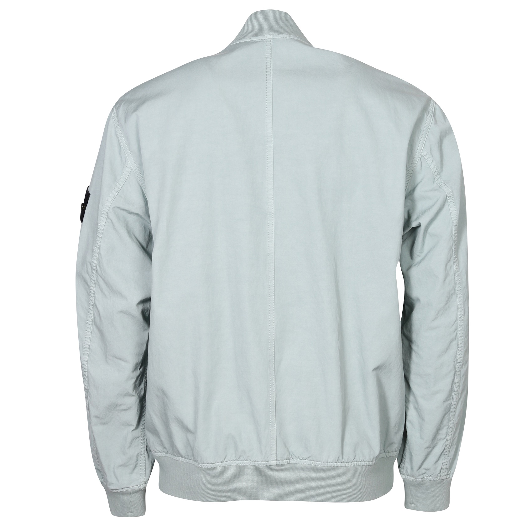 STONE ISLAND Cupro Cotton Twill Light Bomber Jacket in Sky Blue XL