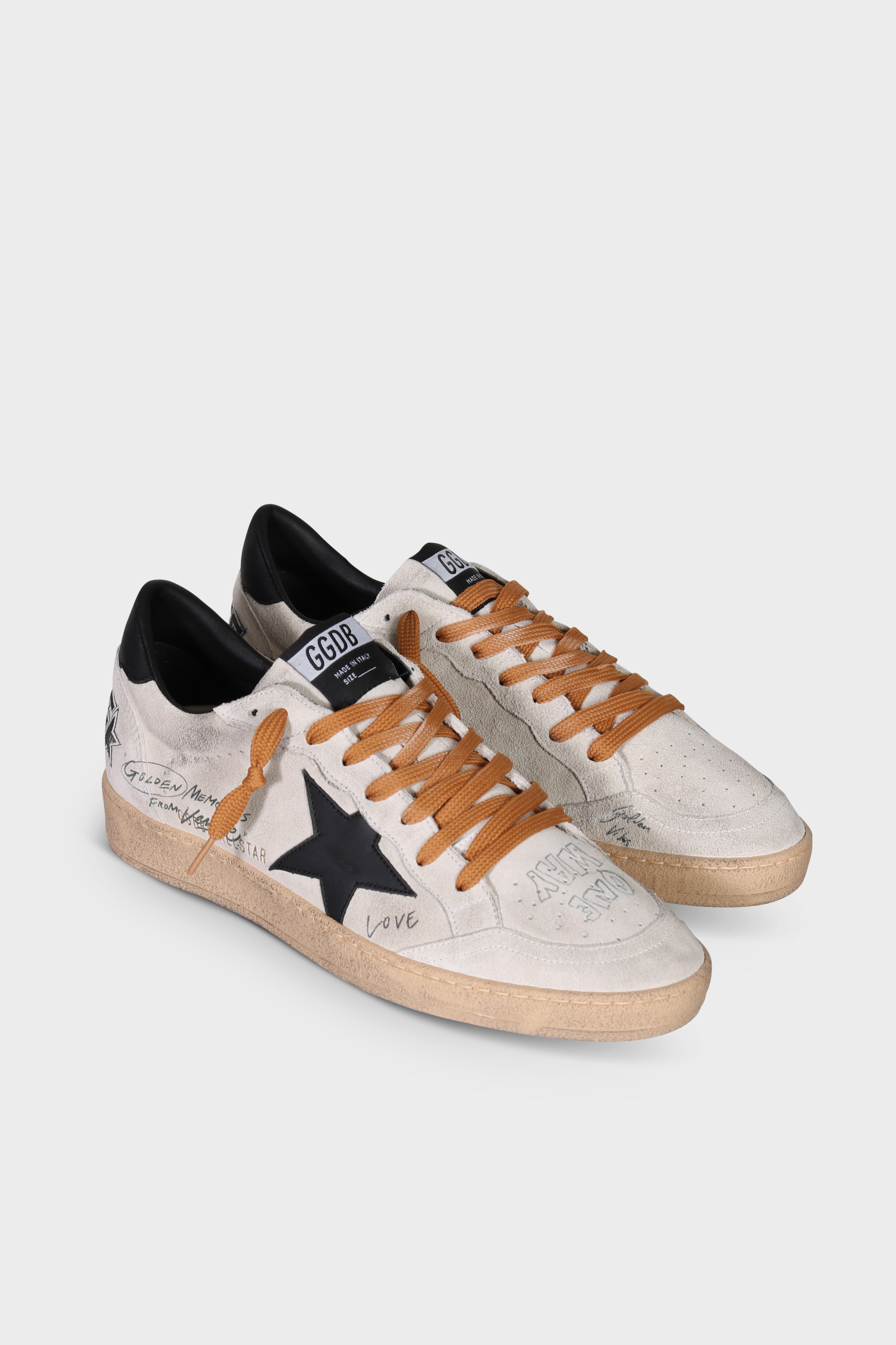 GOLDEN GOOSE Sneaker Ballstar in Grey/Black