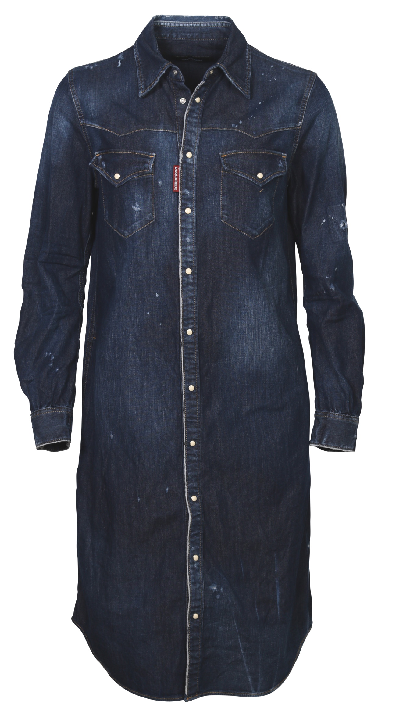 Dsquared Dress Denim Blue Washed