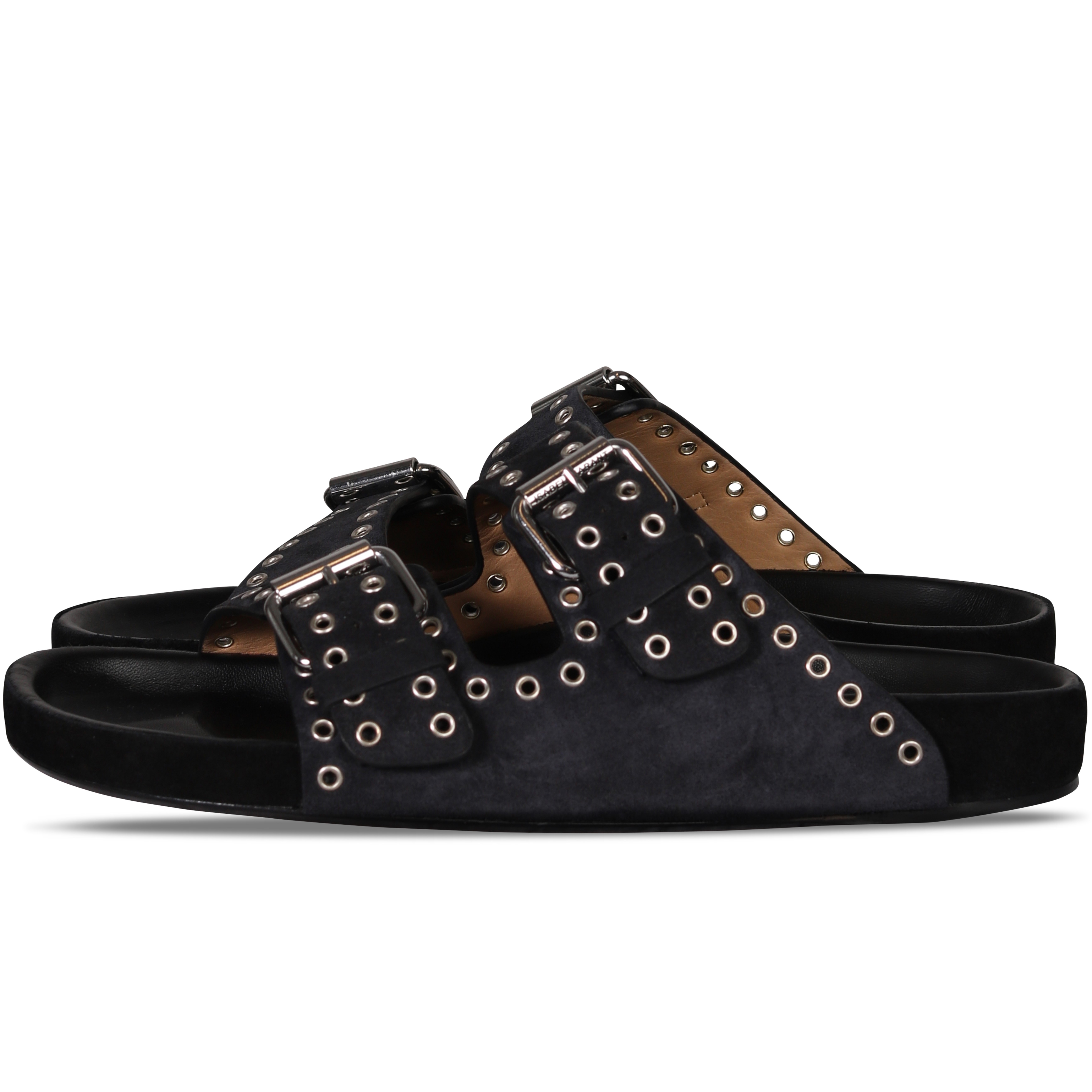 Isabel Marant Sandals Lennyo Studs Faded Black Suede