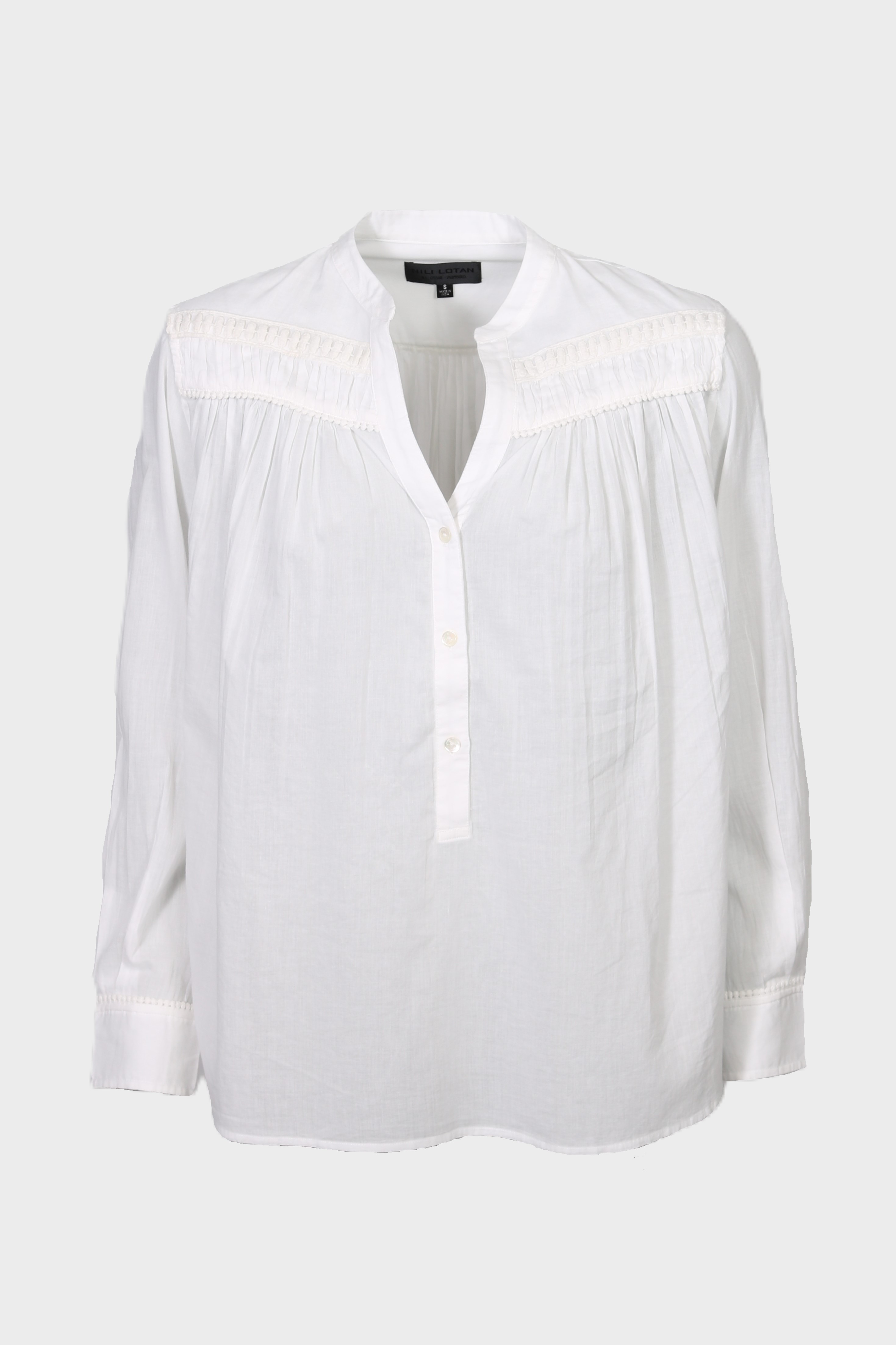 NILI LOTAN Clarys Blouse in Ivory NILI LOTAN Clarys Blouse in Ivory