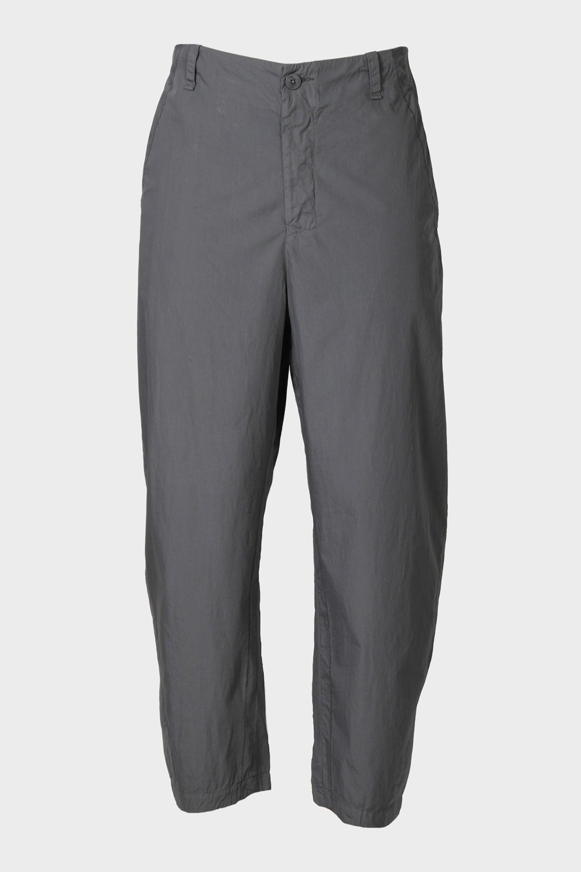 TRANSIT UOMO Light Cotton Barrel Fit Pant in Charcoal