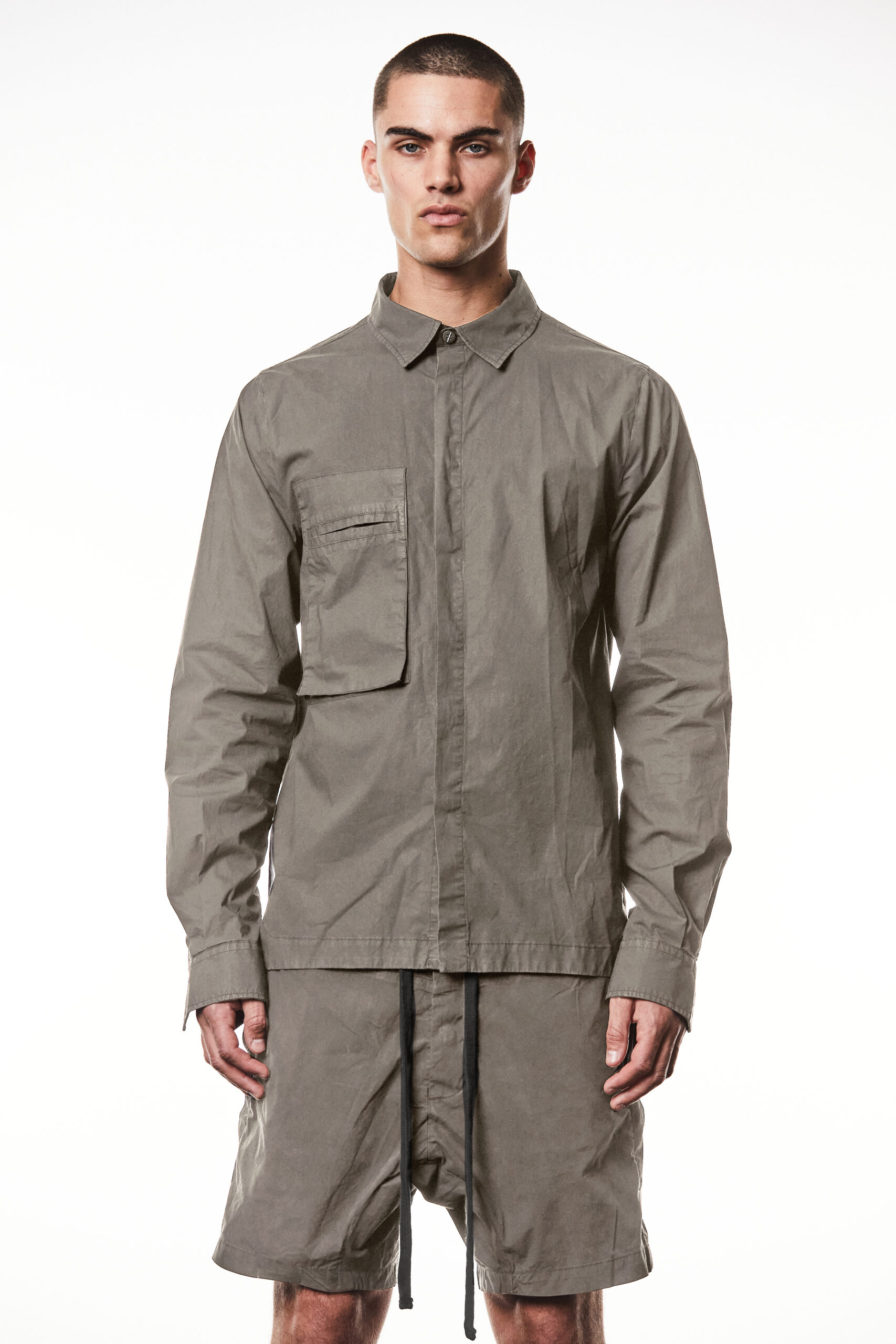 THOM KROM Cottonstretch Short in Taupe THOM KROM Cottonstretch Short in Taupe