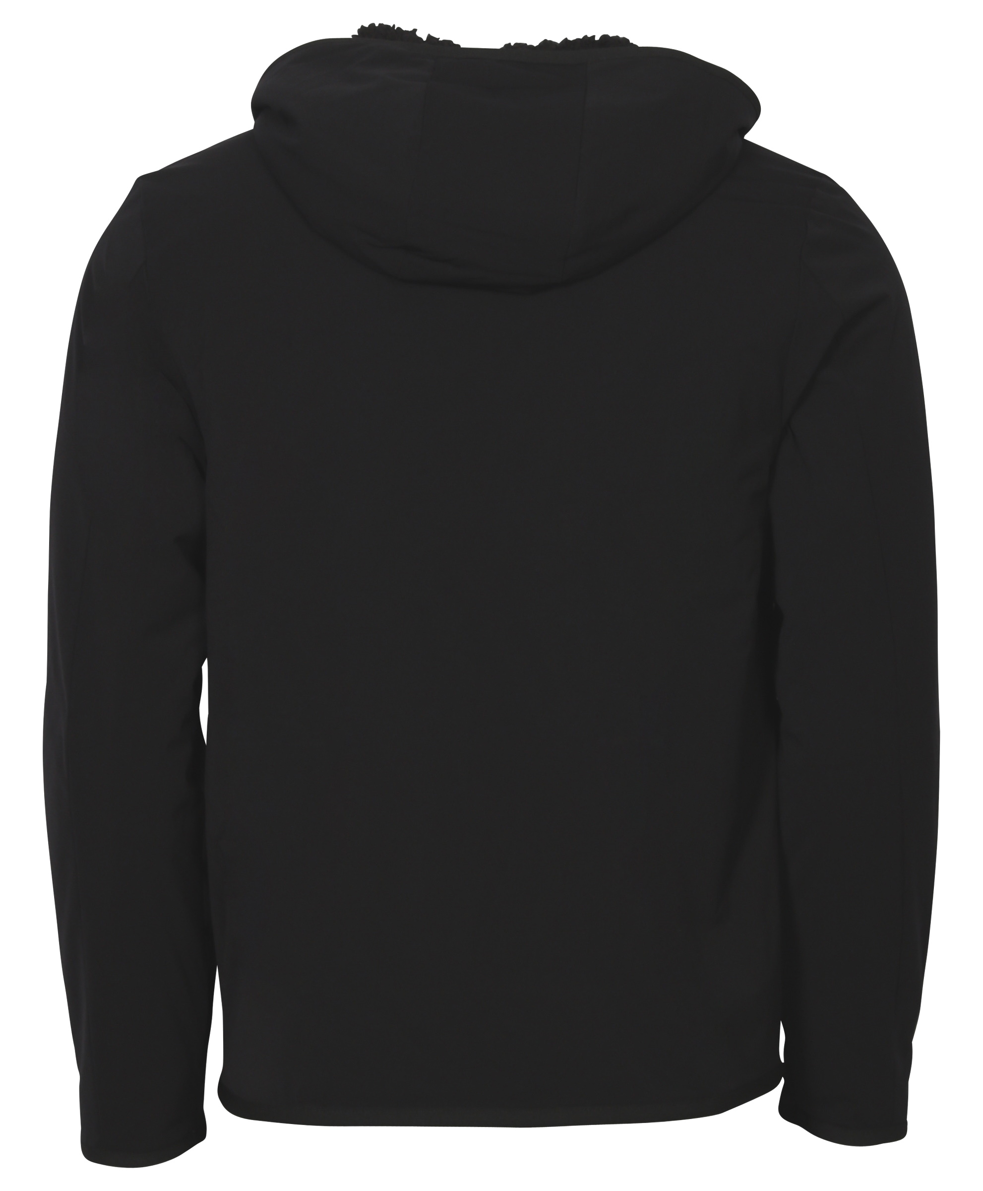 James Perse Sherpa Lined Performance Hooded Jacket Tech Stretch Black S
