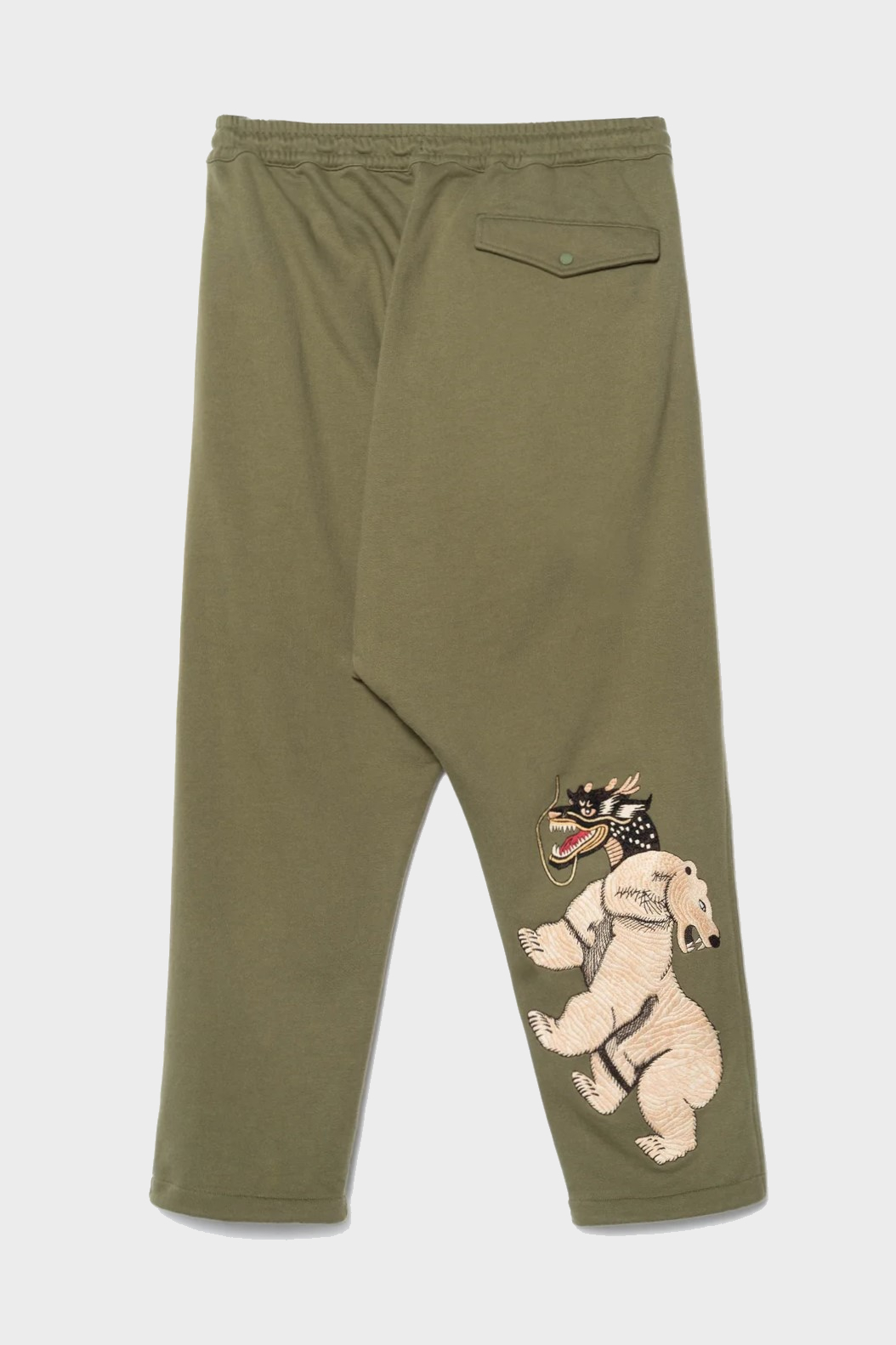 MAHARISHI 7091 Bering Strait Asym Sweatpants in Olive MAHARISHI 7091 Bering Strait Asym Sweatpants in Olive