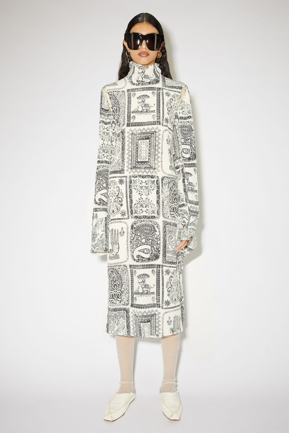 Acne Studios Dress Darinka Frames Creponne