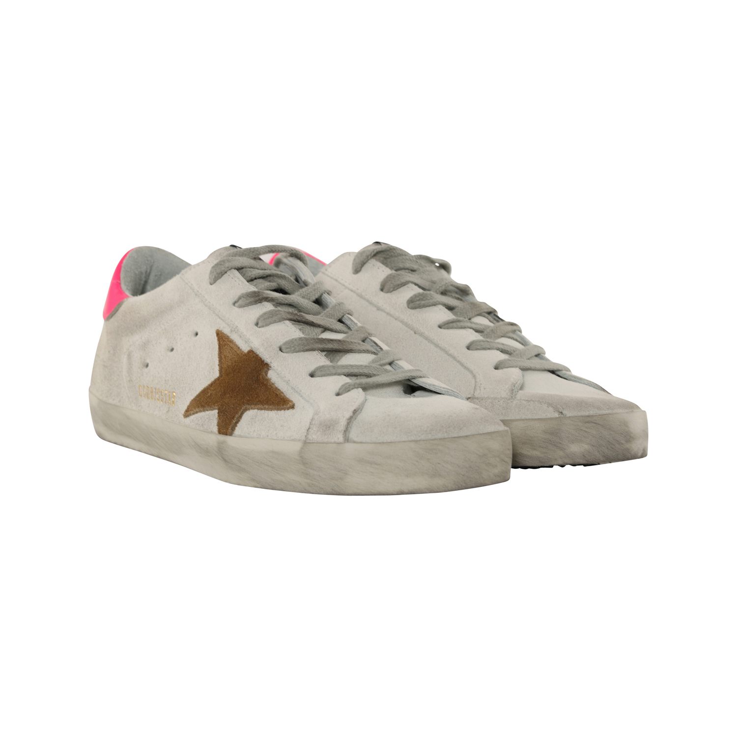 Golden Goose Sneaker Superstar White Suede/Pink