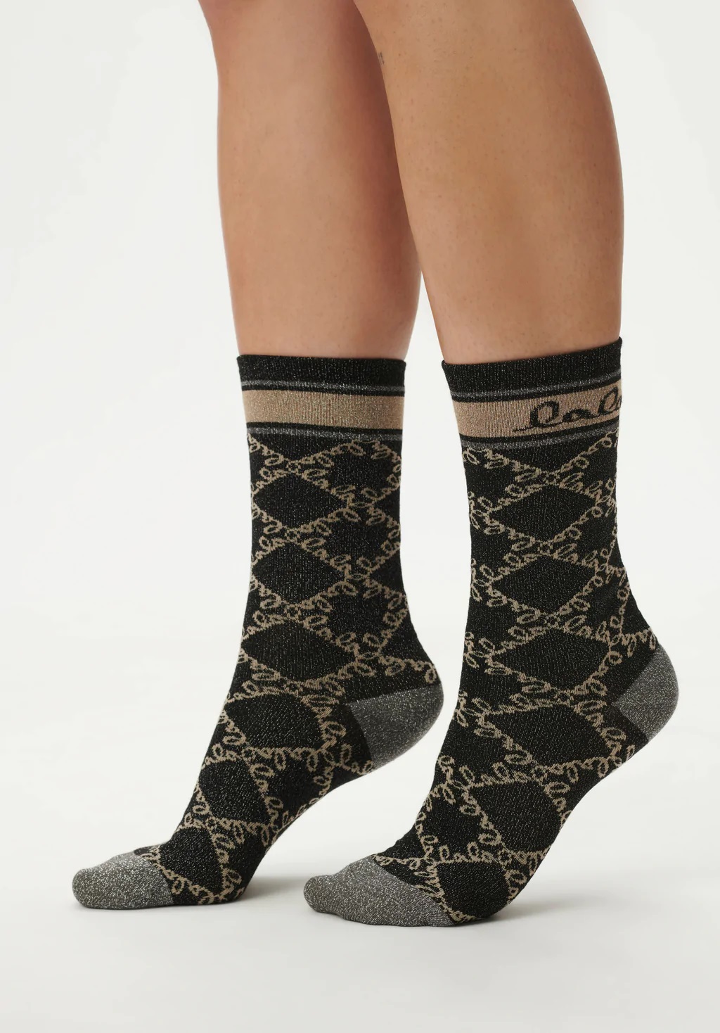 Lala Berlin Socks Aske in Gold Lalagram 40-42