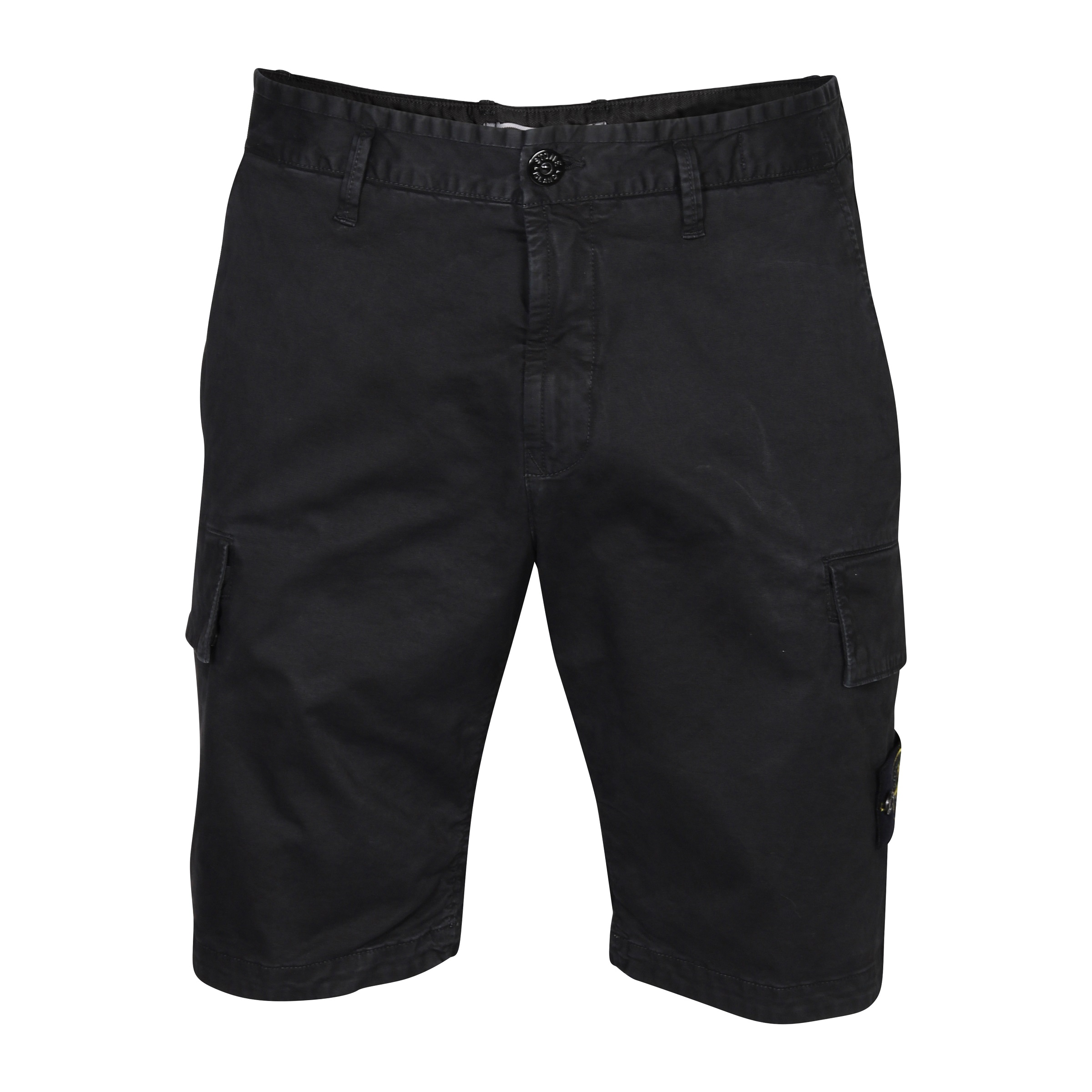 STONE ISLAND Bermuda Slim Short in Washed Black 32