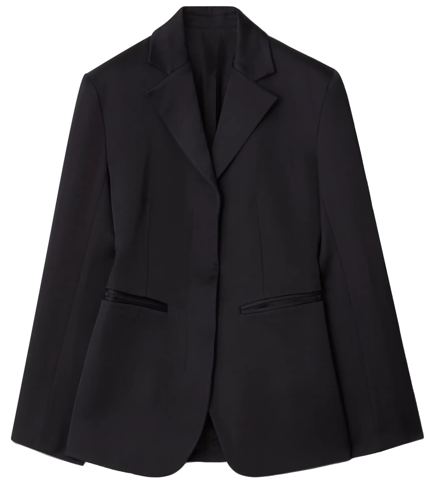 DAGMAR Fitted Blazer in Shiny Black 34