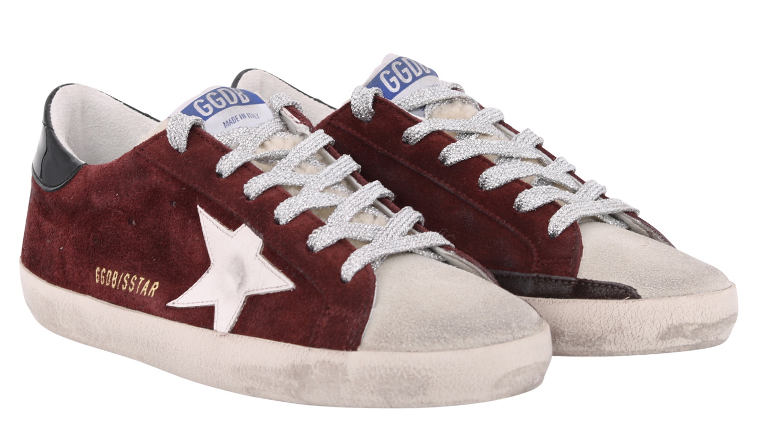 Golden Goose Sneaker Superstar Shearling Bordeaux