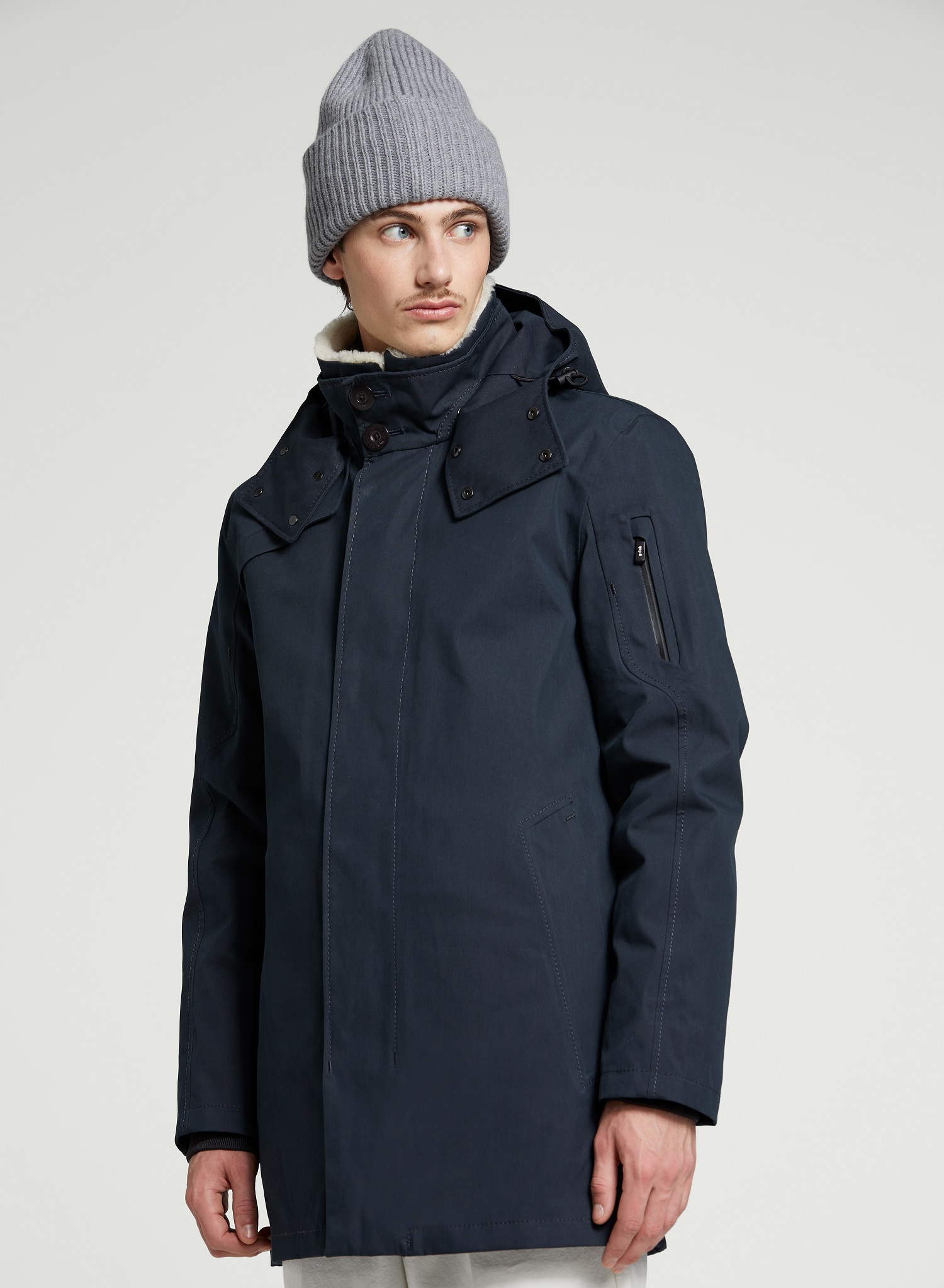 g-lab Magnum Cotton Touch Parka in Dark Navy