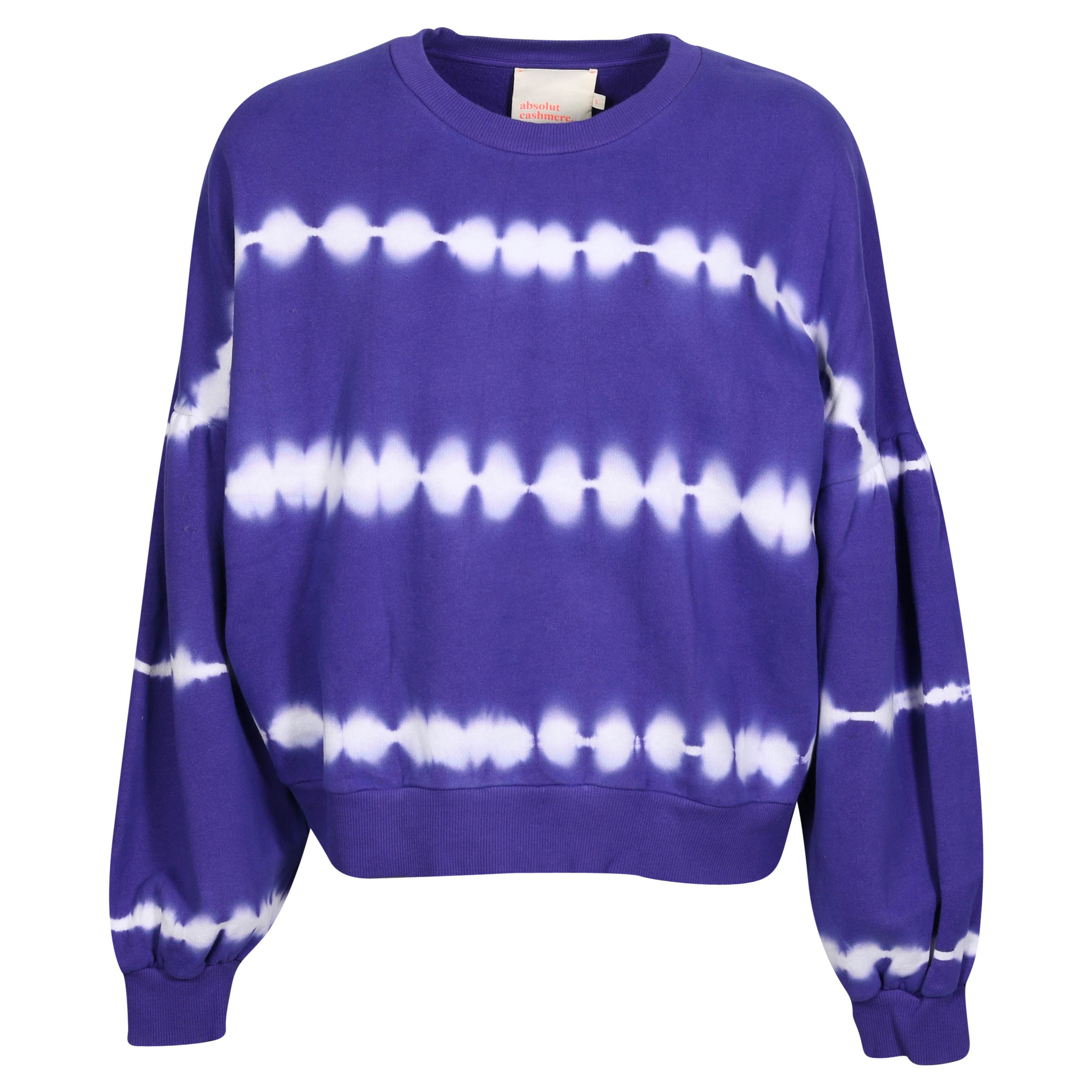 Absolut Cashmere Cotton Sweatshirt Dip Dye in Lilac