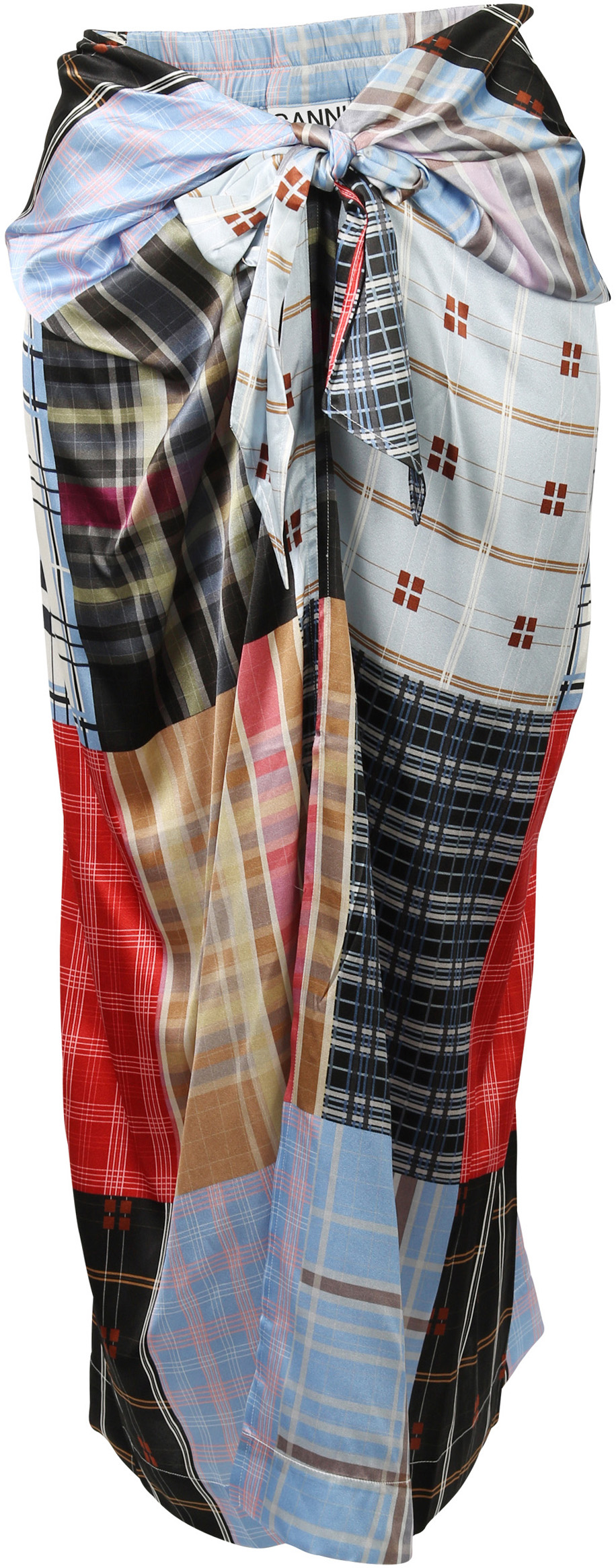 Ganni Printed Silk Skirt Multicolour