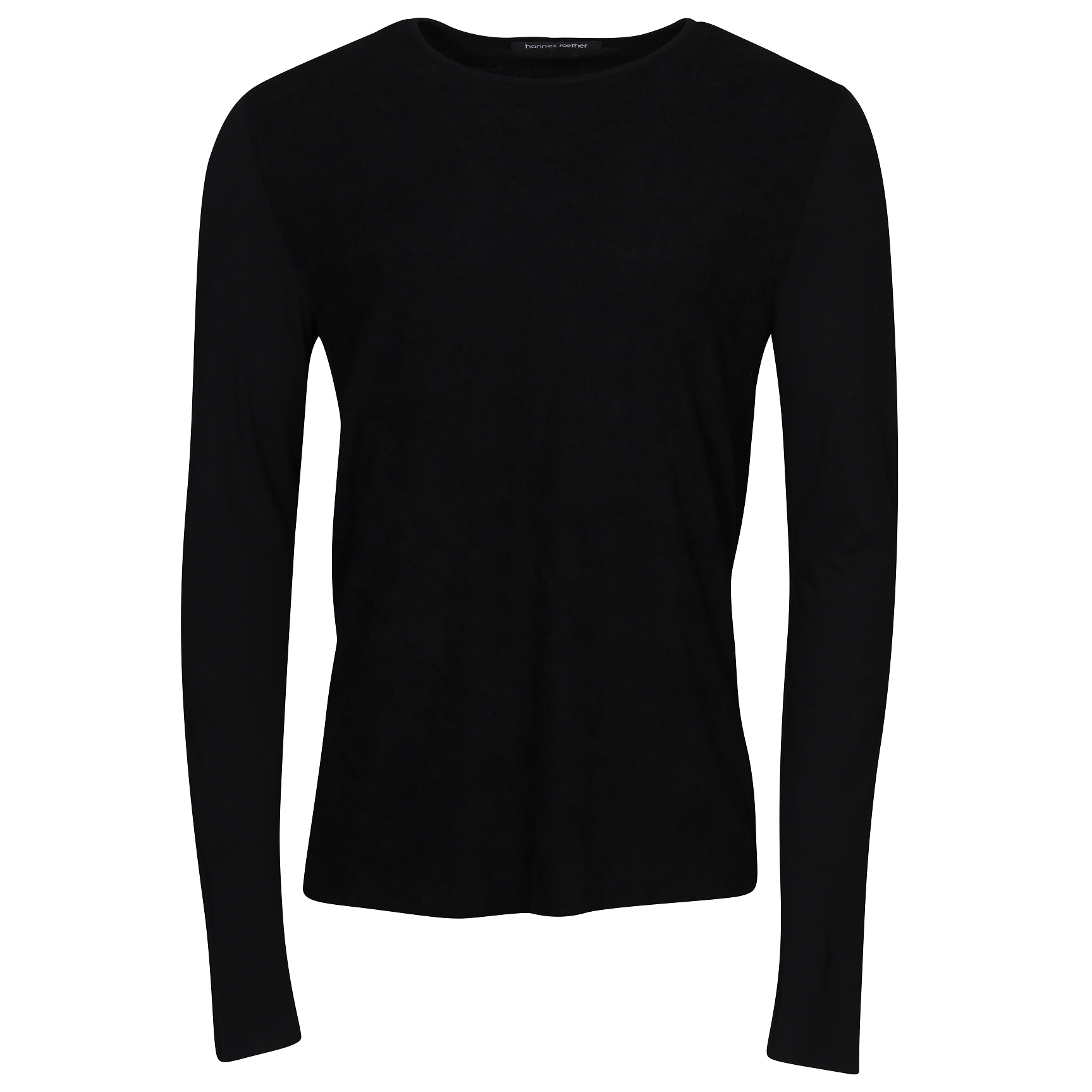 HANNES ROETHER Terry Longsleeve in Black L